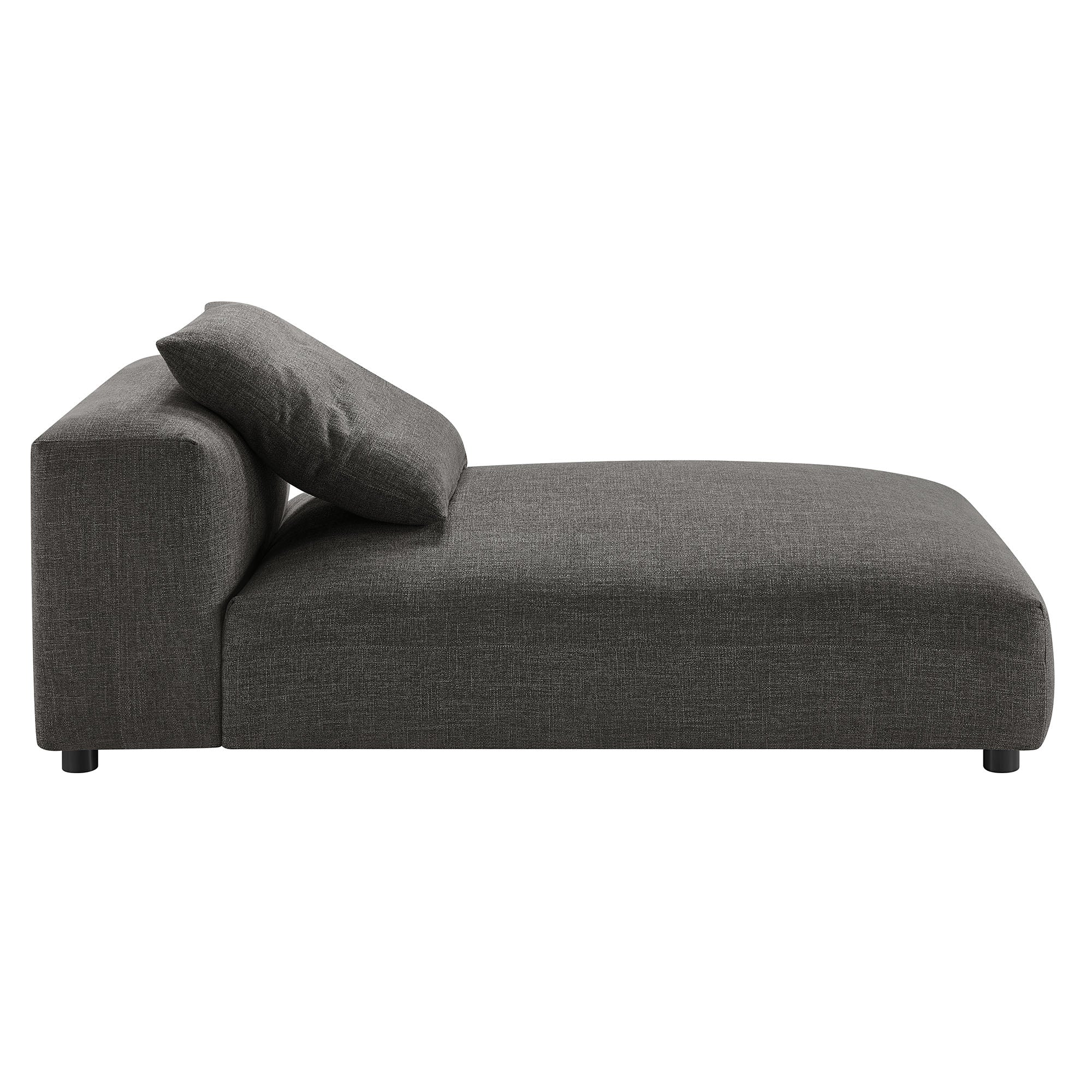 Solace Modular Upholstered Fabric Armless Chaise Lounge by Modway - Image 3