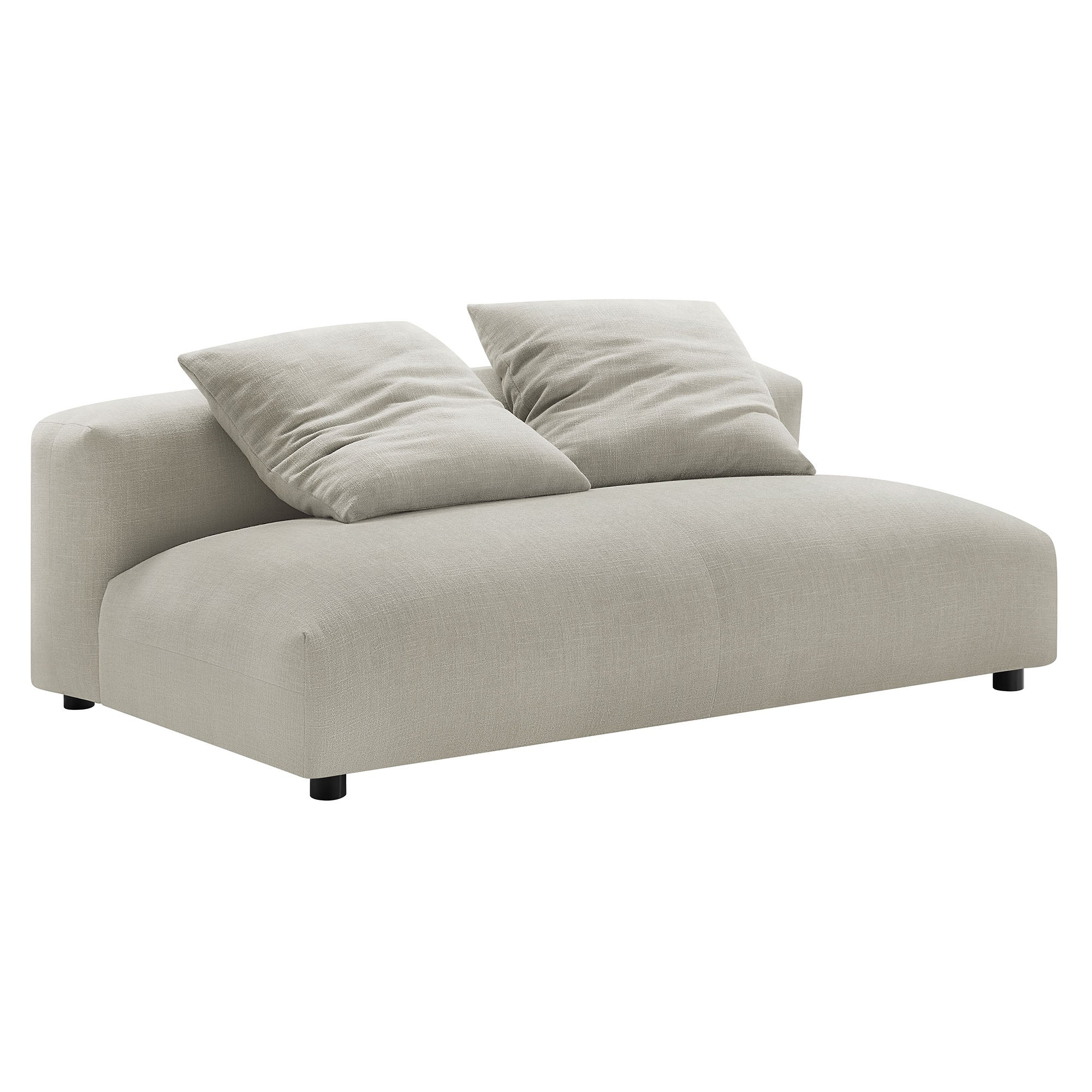 Solace Modular Upholstered Fabric Armless Loveseat by Modway - Image 10