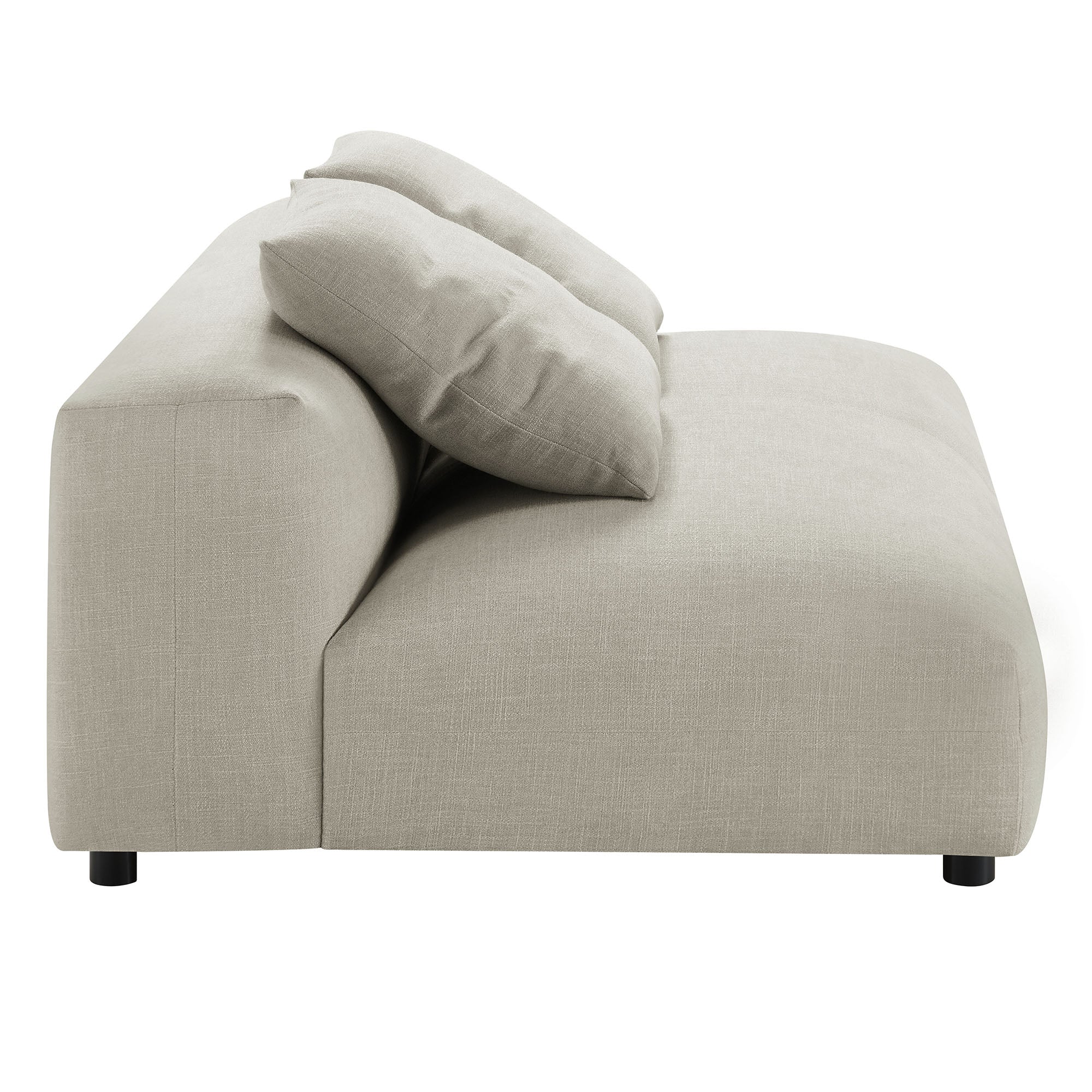 Solace Modular Upholstered Fabric Armless Loveseat by Modway - Image 11