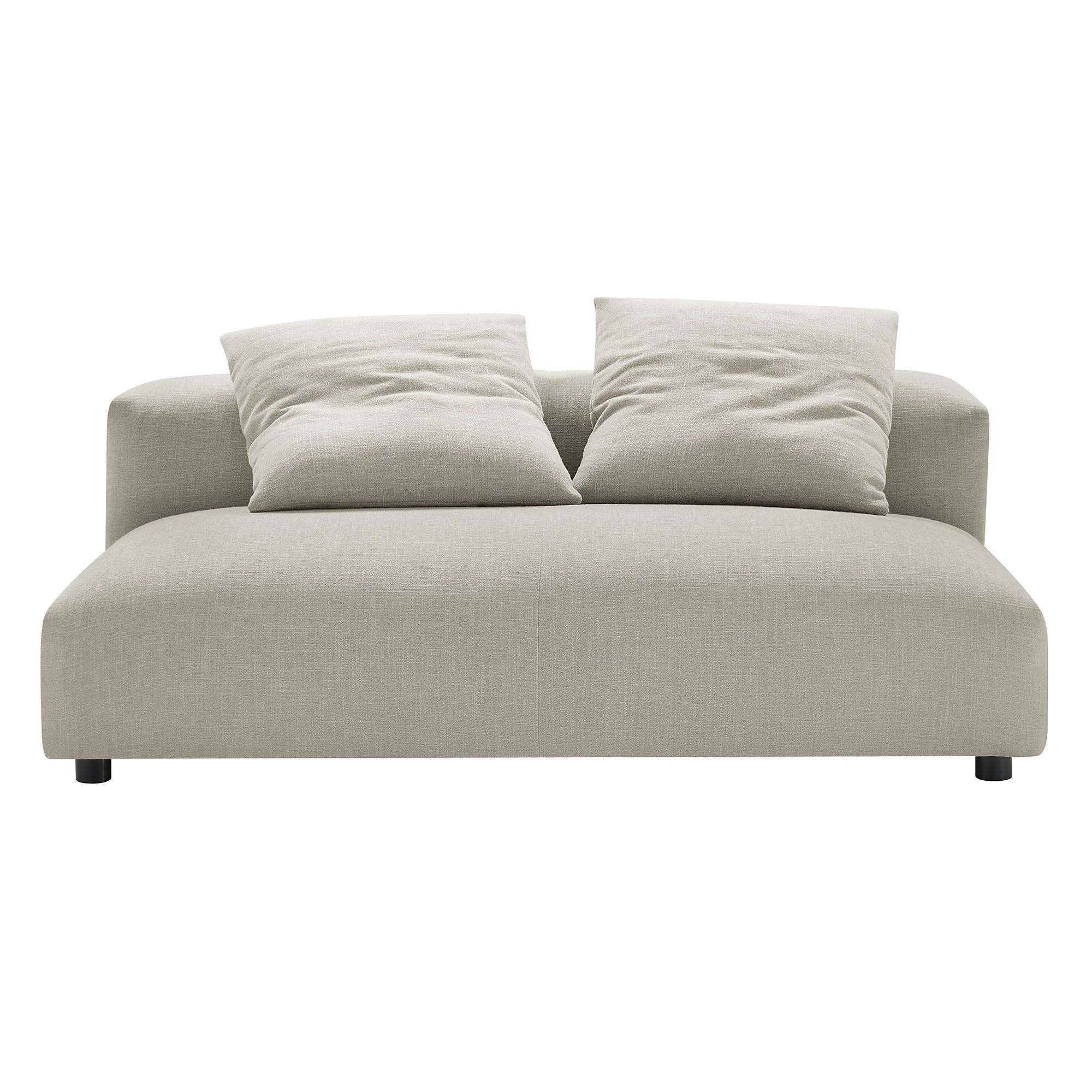 Solace Modular Upholstered Fabric Armless Loveseat by Modway - Image 13