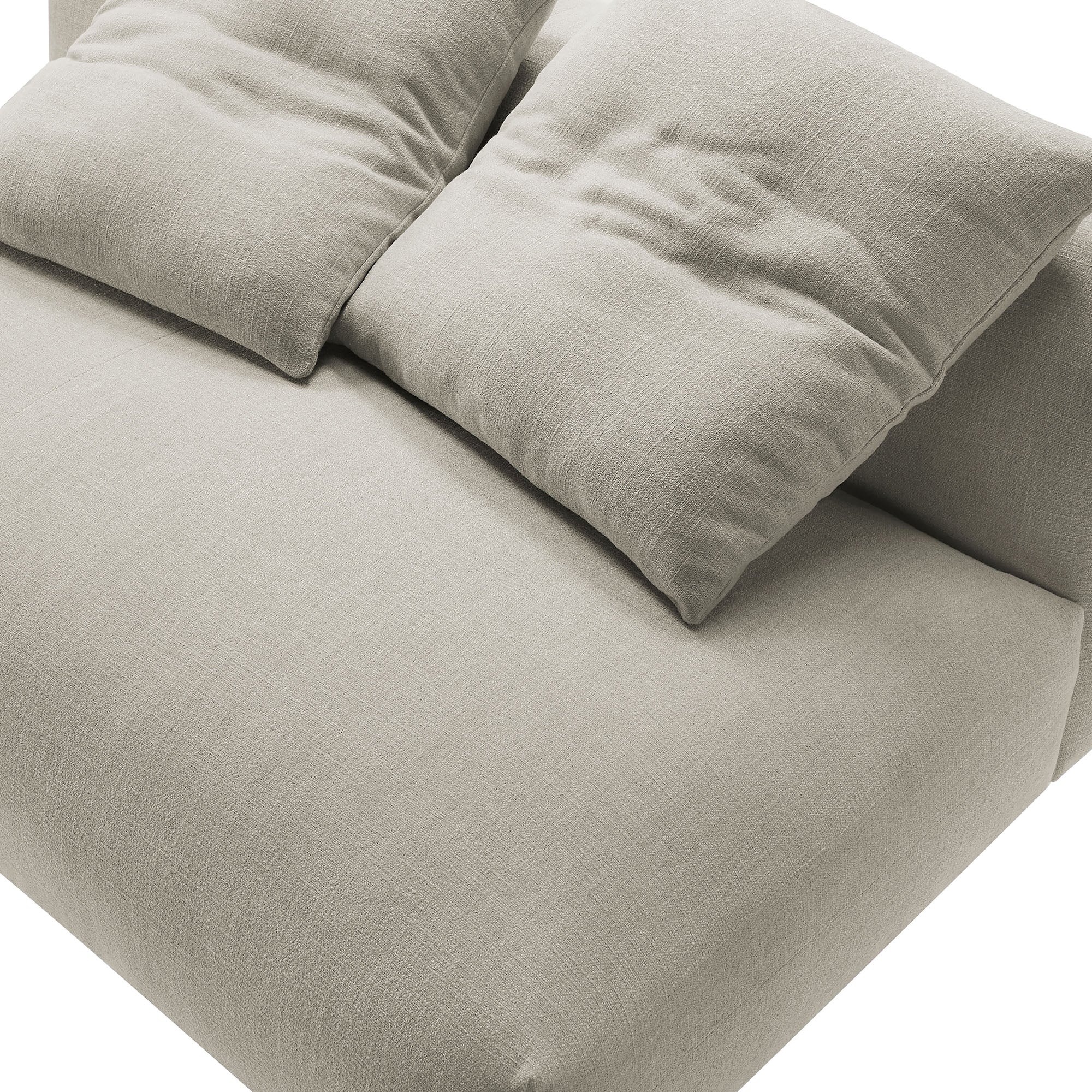 Solace Modular Upholstered Fabric Armless Loveseat by Modway - Image 14