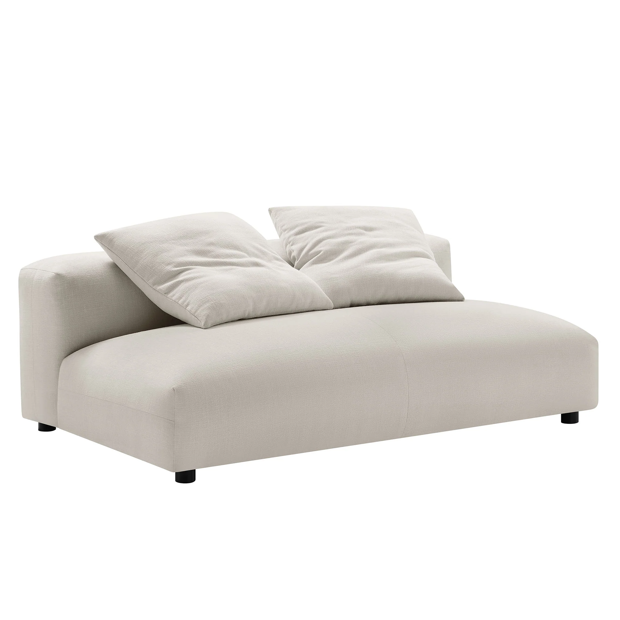 Solace Modular Upholstered Fabric Armless Loveseat by Modway - Image 19