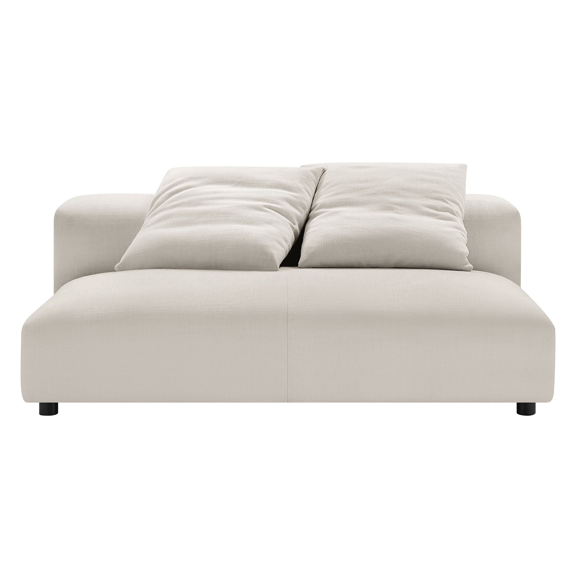 Solace Modular Upholstered Fabric Armless Loveseat by Modway - Image 22