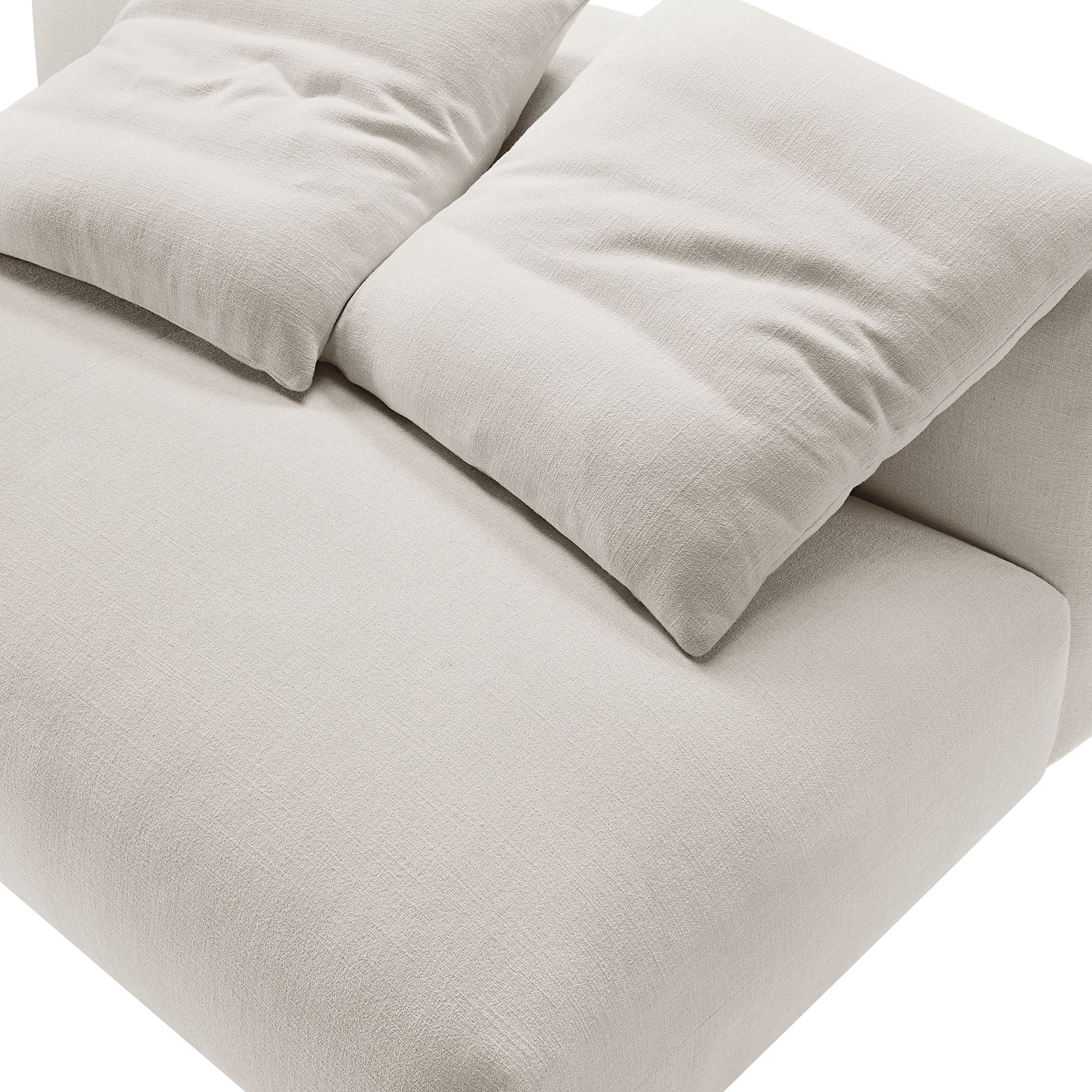 Solace Modular Upholstered Fabric Armless Loveseat by Modway - Image 23