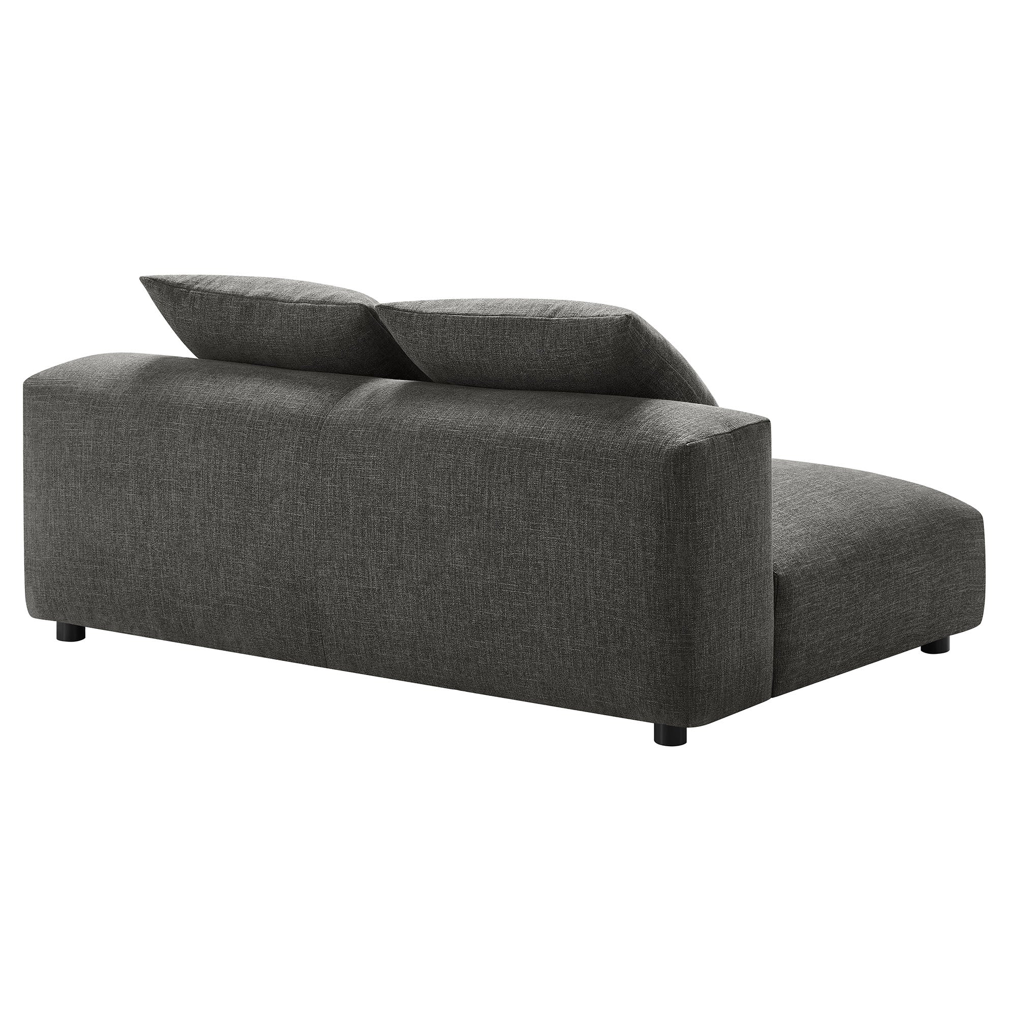 Solace Modular Upholstered Fabric Armless Loveseat by Modway - Image 4