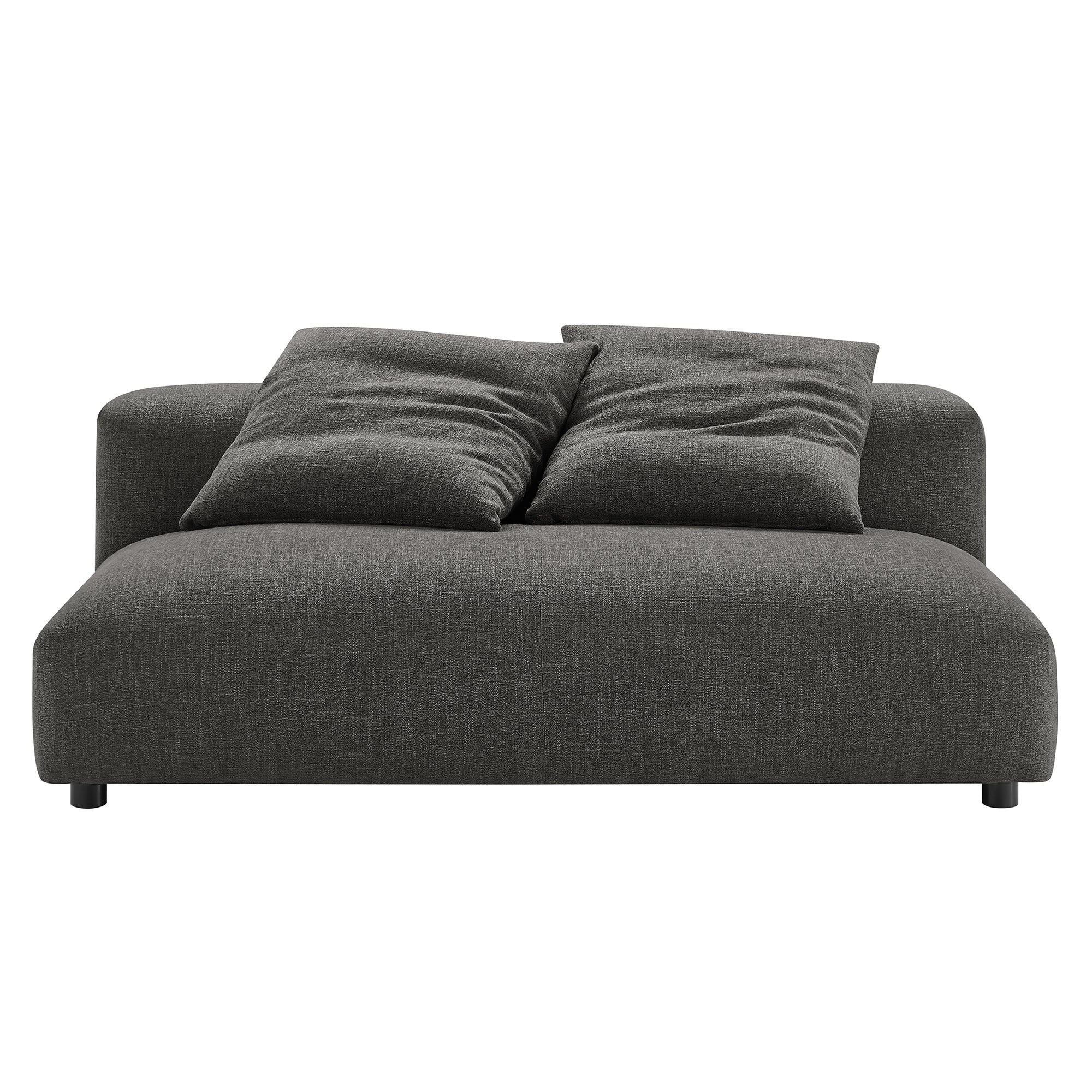 Solace Modular Upholstered Fabric Armless Loveseat by Modway - Image 5