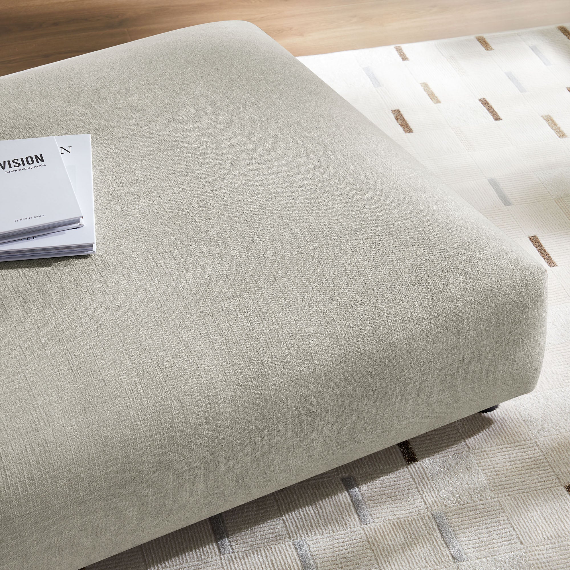Solace Modular Upholstered Fabric Ottoman by Modway - Image 11