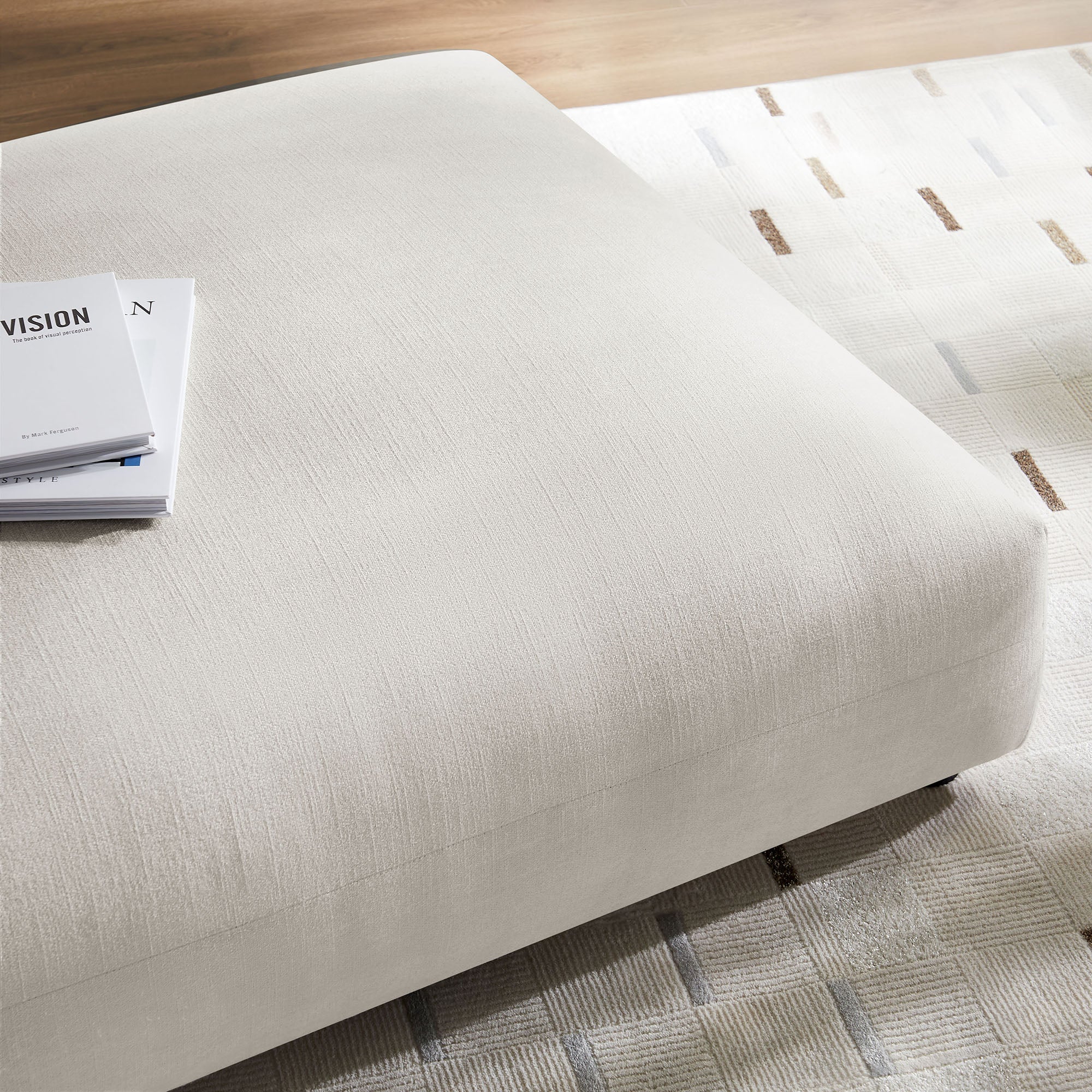Solace Modular Upholstered Fabric Ottoman by Modway - Image 18