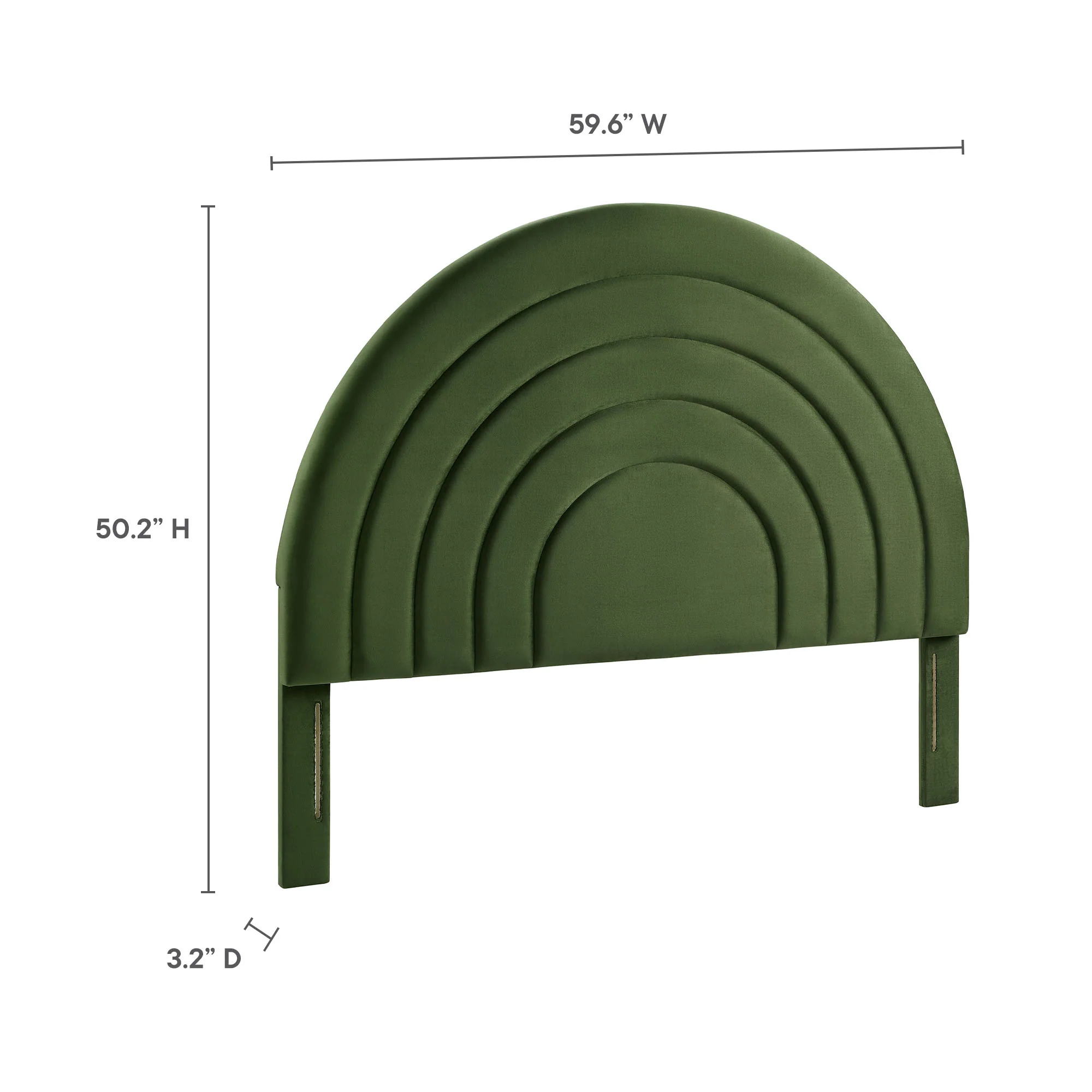 Solana Arched Performance Velvet Full Headboard by Modway - Image 21