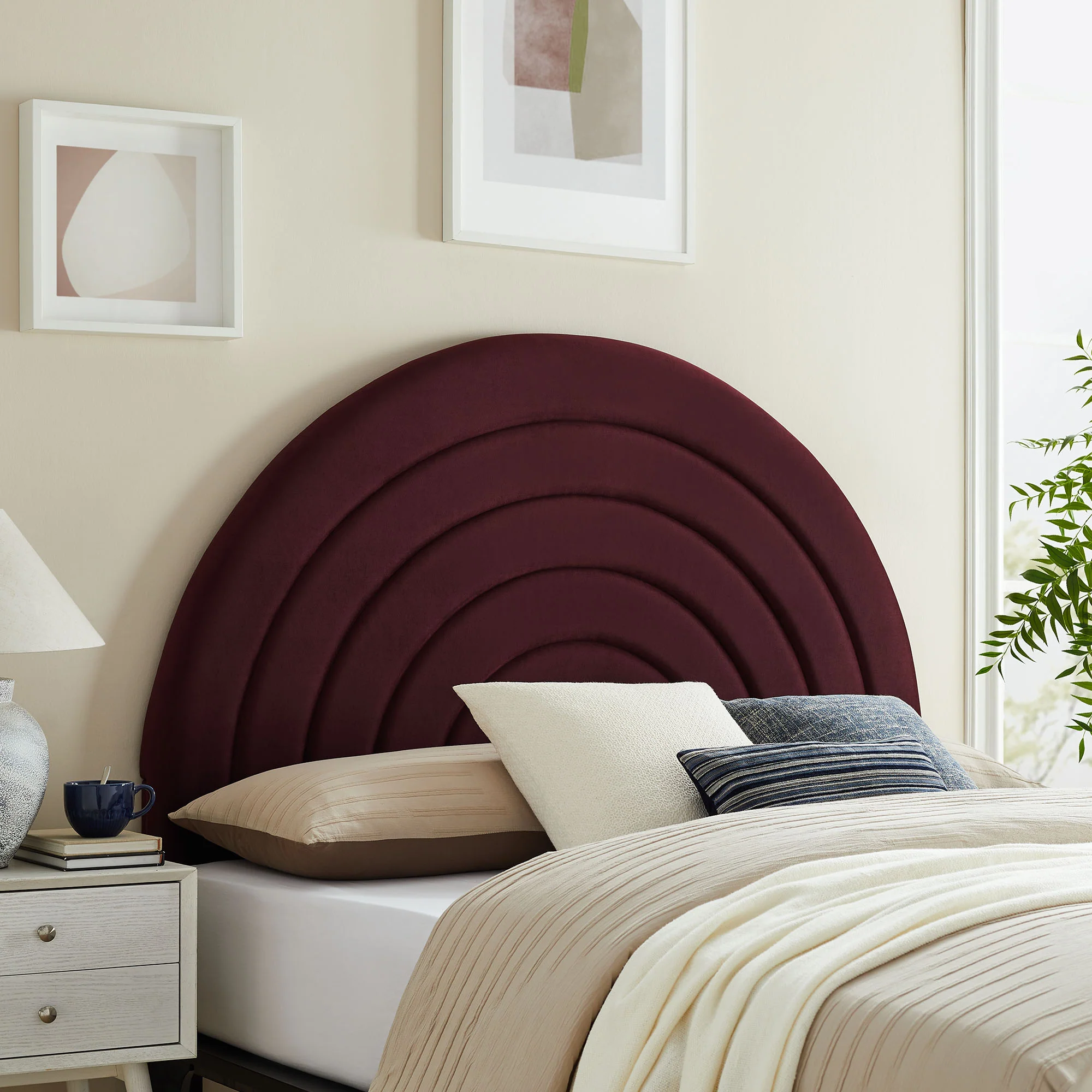 Solana Arched Performance Velvet Full Headboard by Modway - Image 26