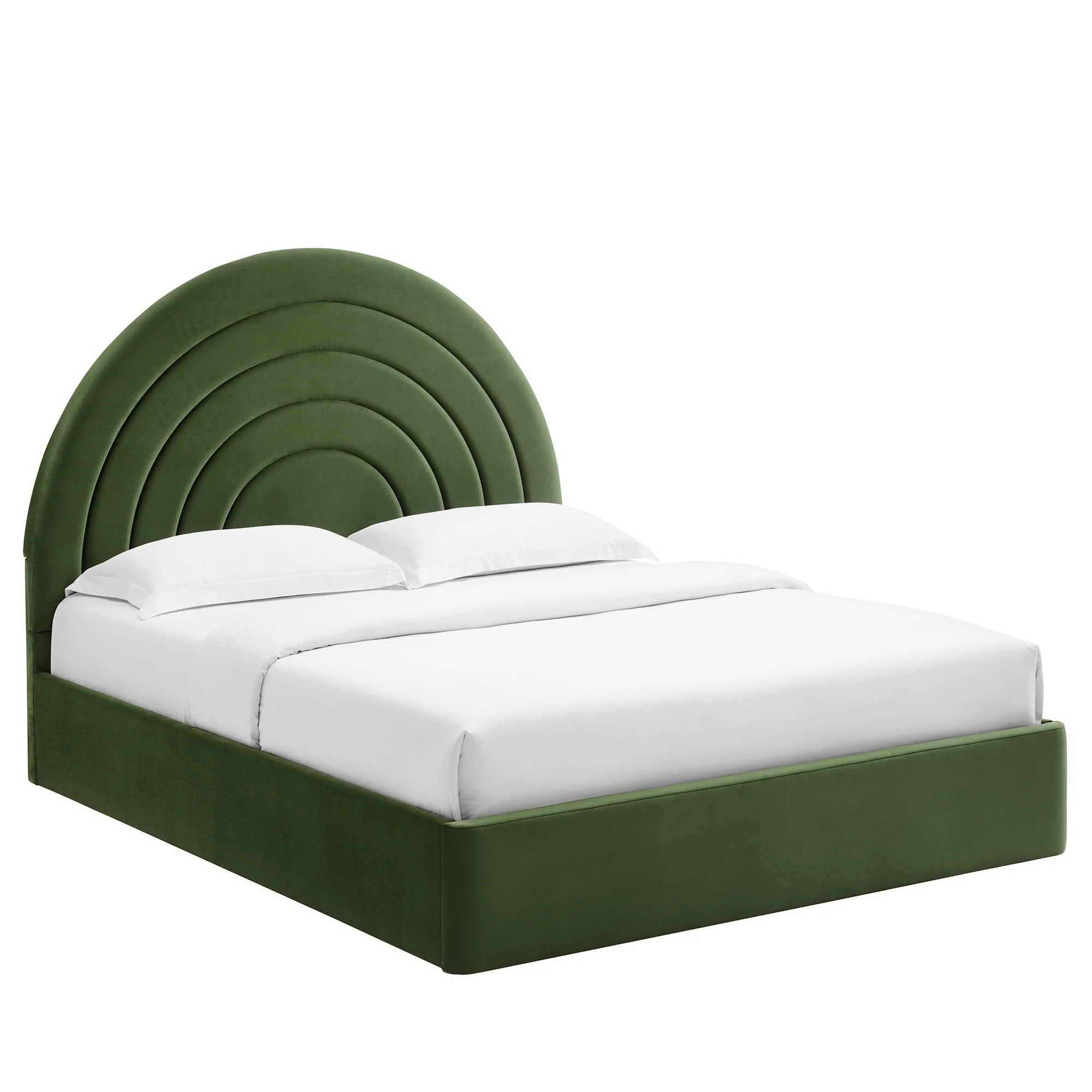 Solana Arched Performance Velvet Full Platform Bed by Modway - Image 19