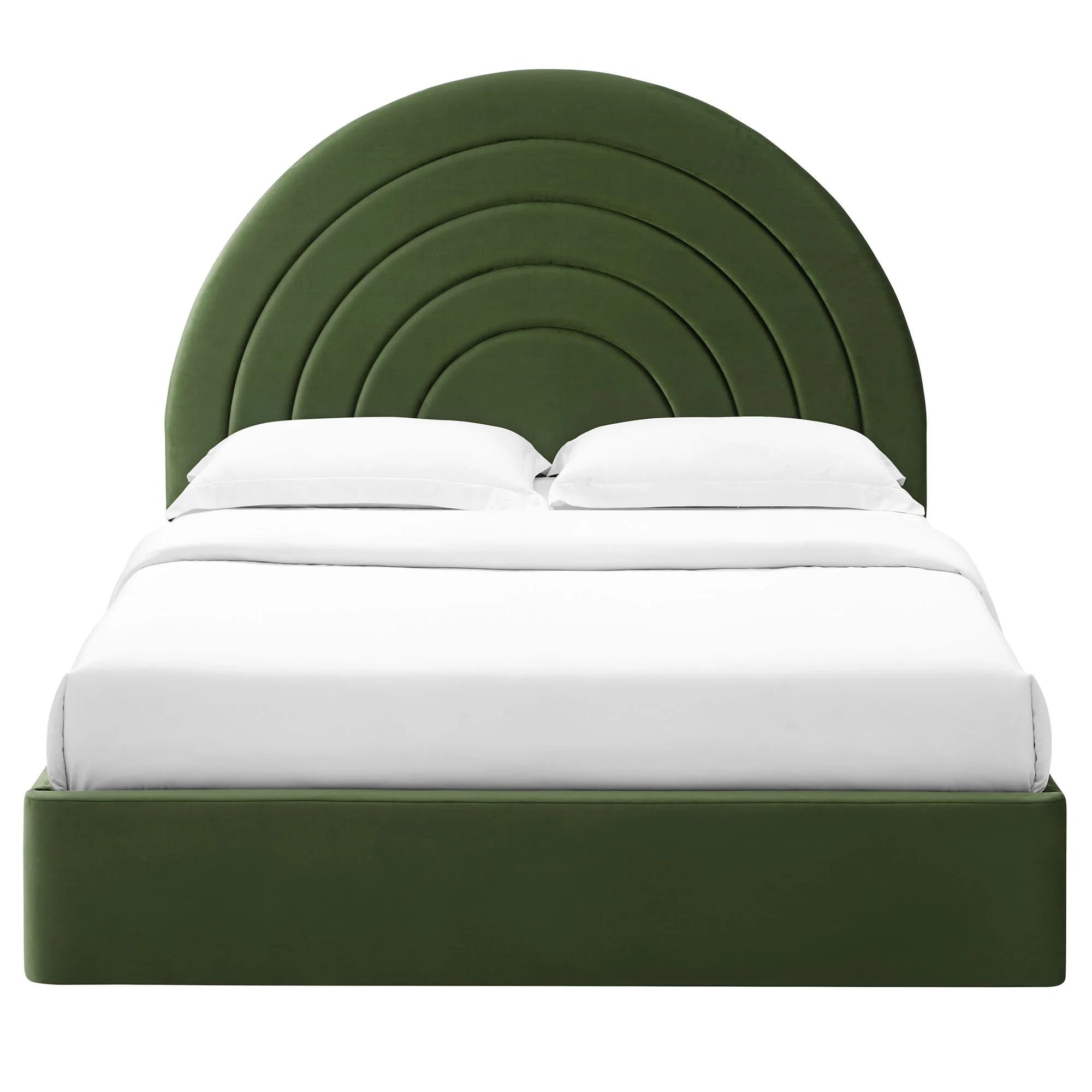 Solana Arched Performance Velvet Full Platform Bed by Modway - Image 22