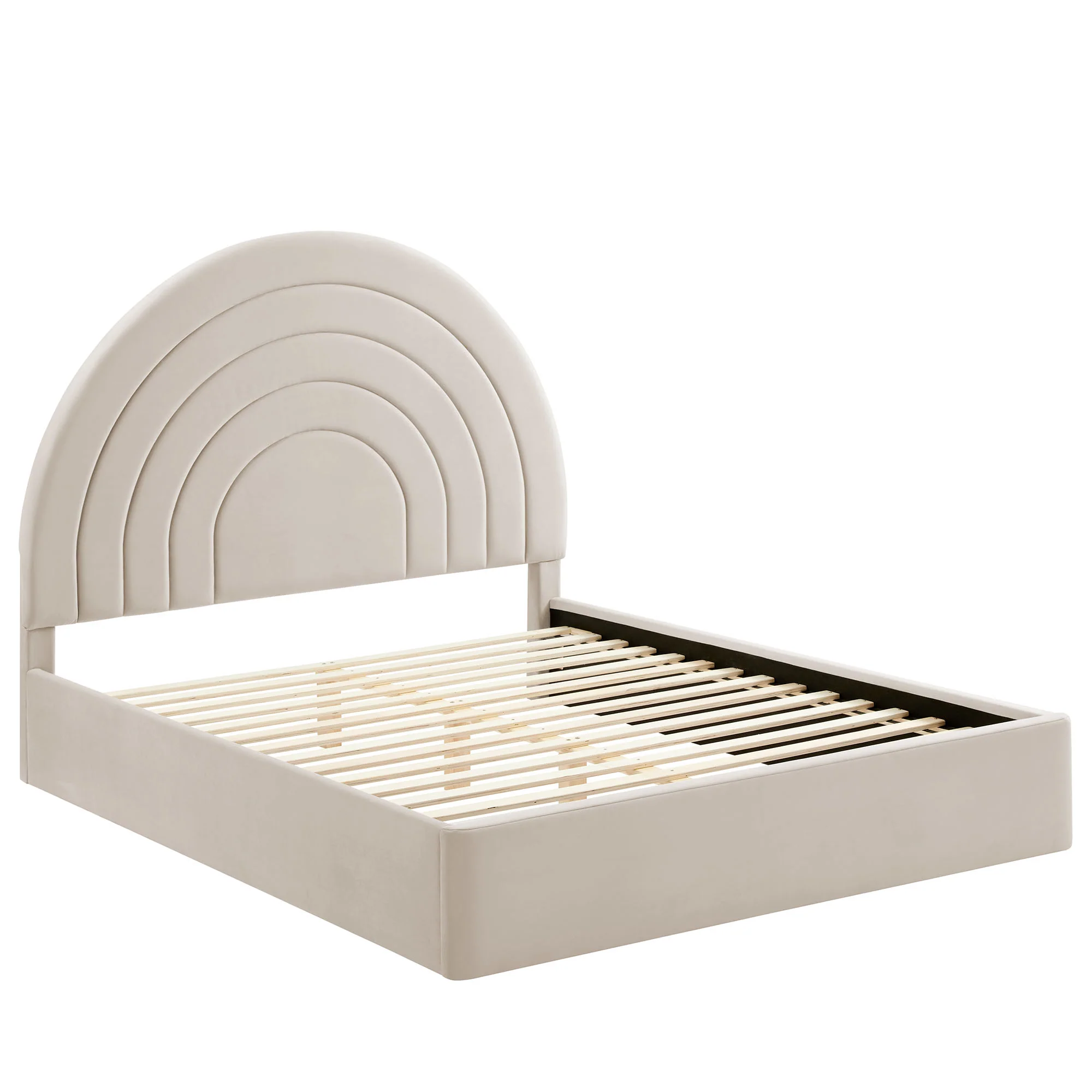 Solana Arched Performance Velvet Full Platform Bed by Modway - Image 3