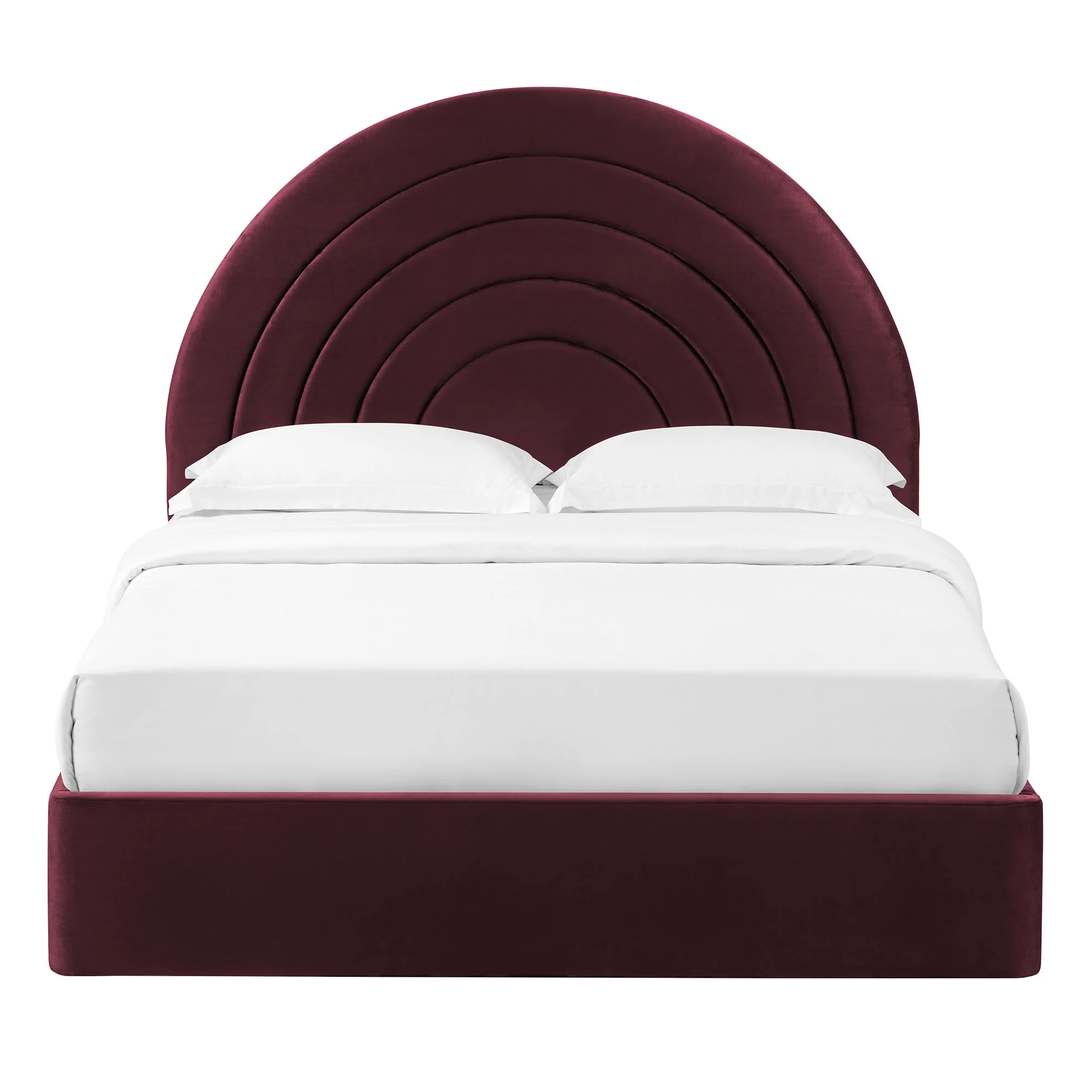 Solana Arched Performance Velvet Full Platform Bed by Modway - Image 31