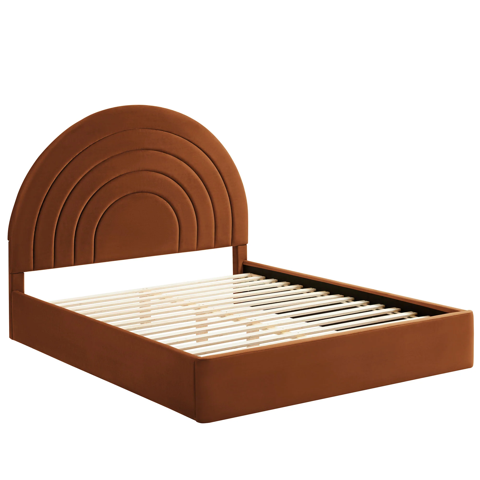 Solana Arched Performance Velvet Full Platform Bed by Modway - Image 38
