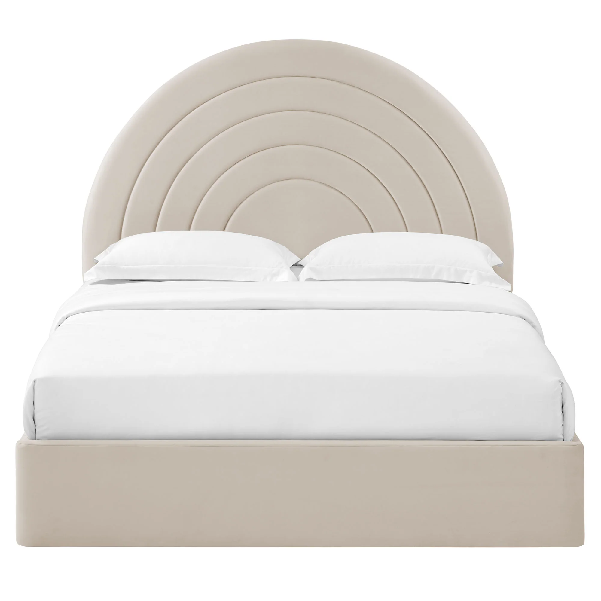 Solana Arched Performance Velvet Full Platform Bed by Modway - Image 5