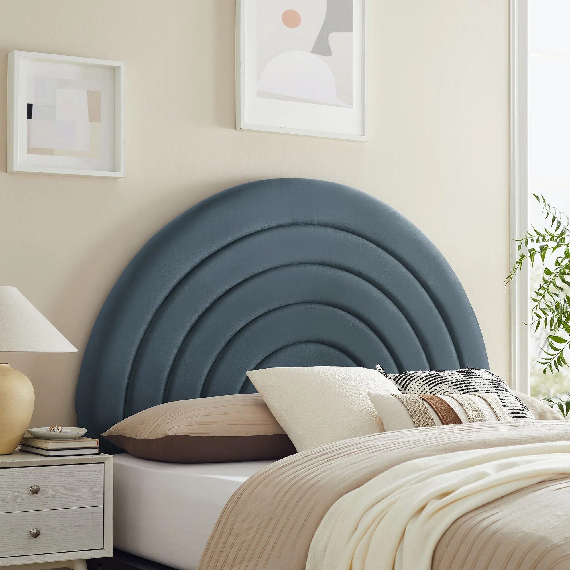 Solana Arched Performance Velvet King Headboard by Modway - Image 12