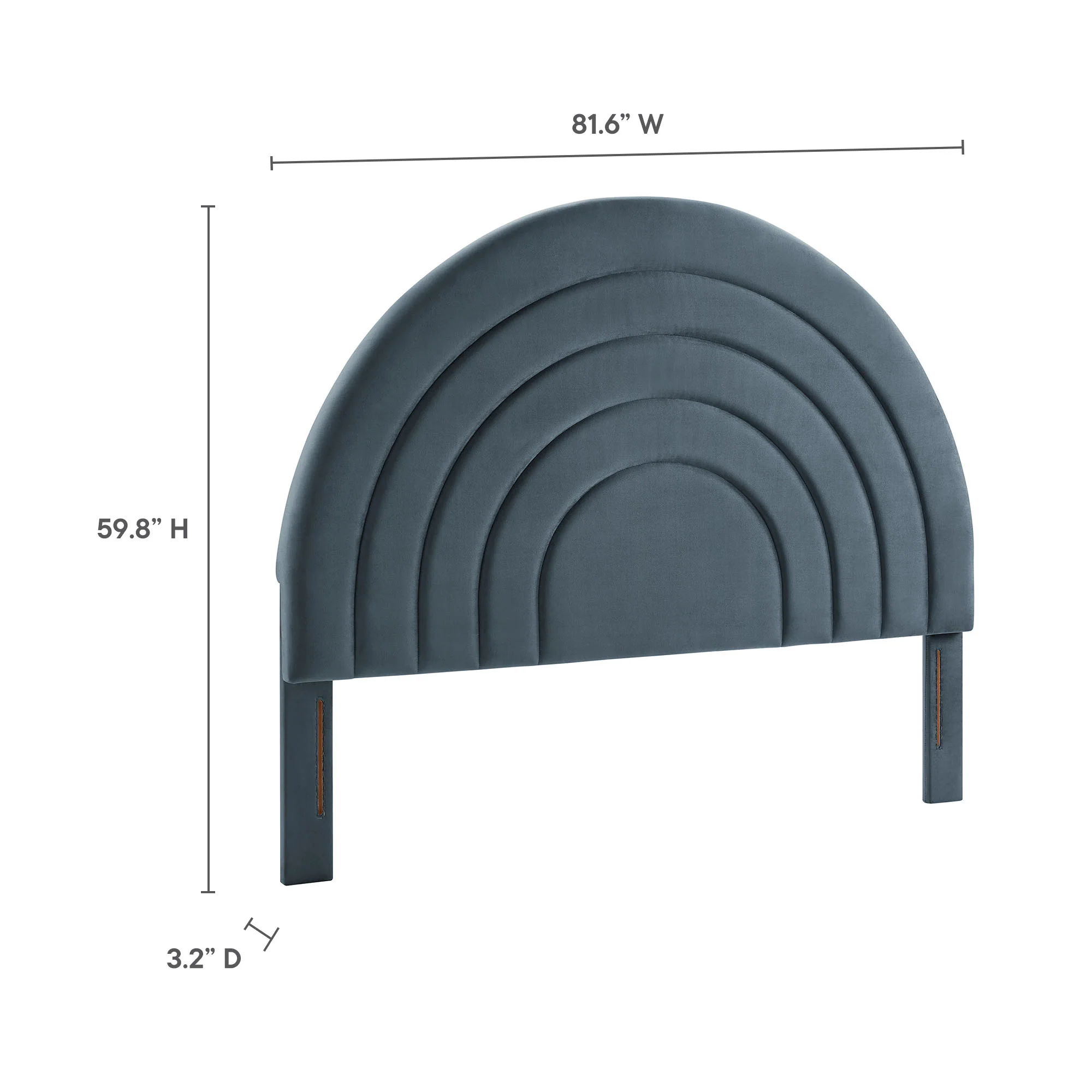 Solana Arched Performance Velvet King Headboard by Modway - Image 14