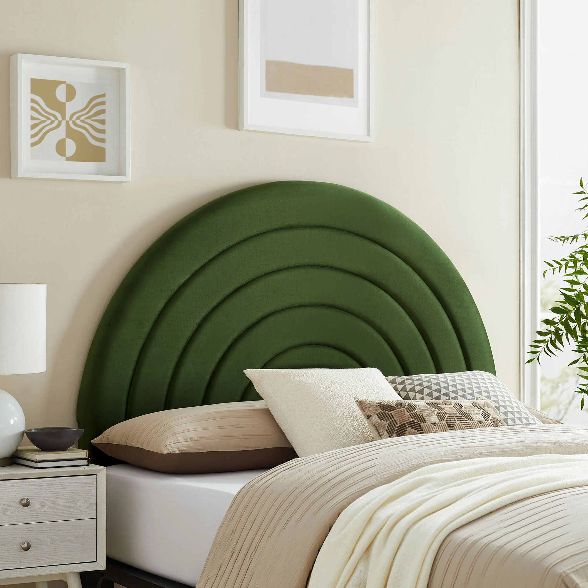 Solana Arched Performance Velvet King Headboard by Modway - Image 19