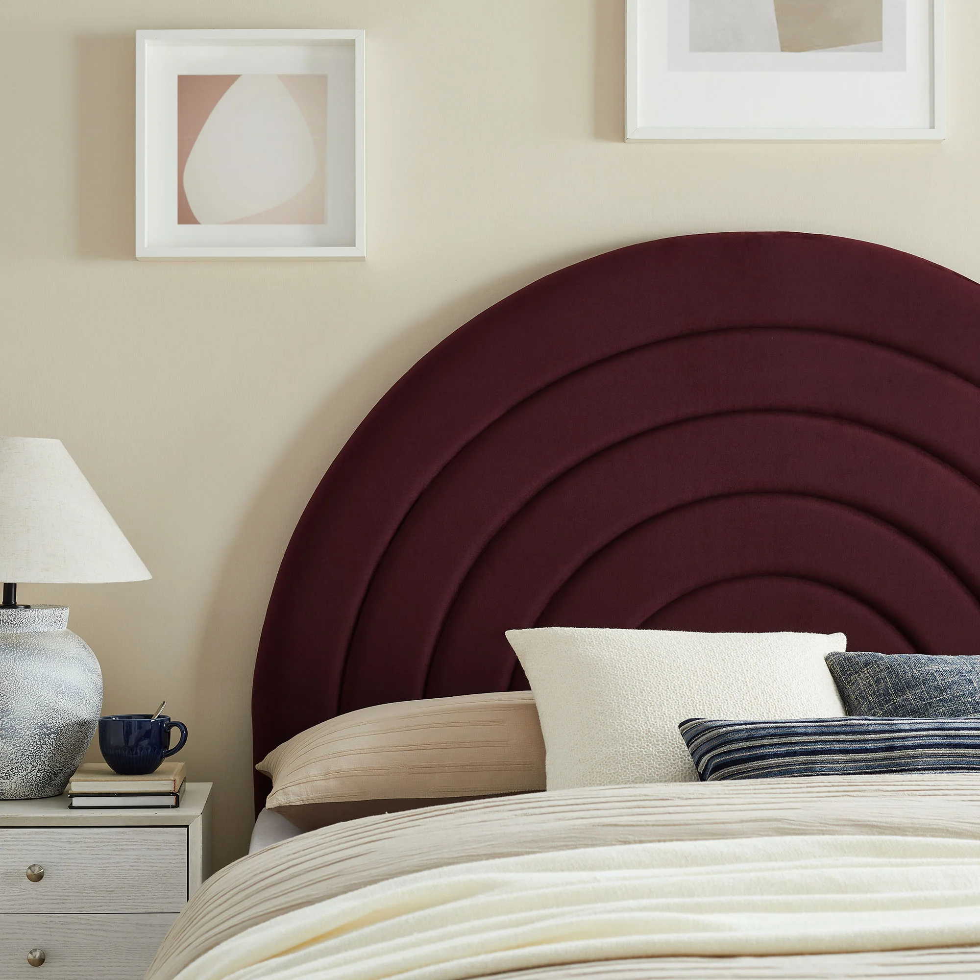 Solana Arched Performance Velvet King Headboard by Modway - Image 25