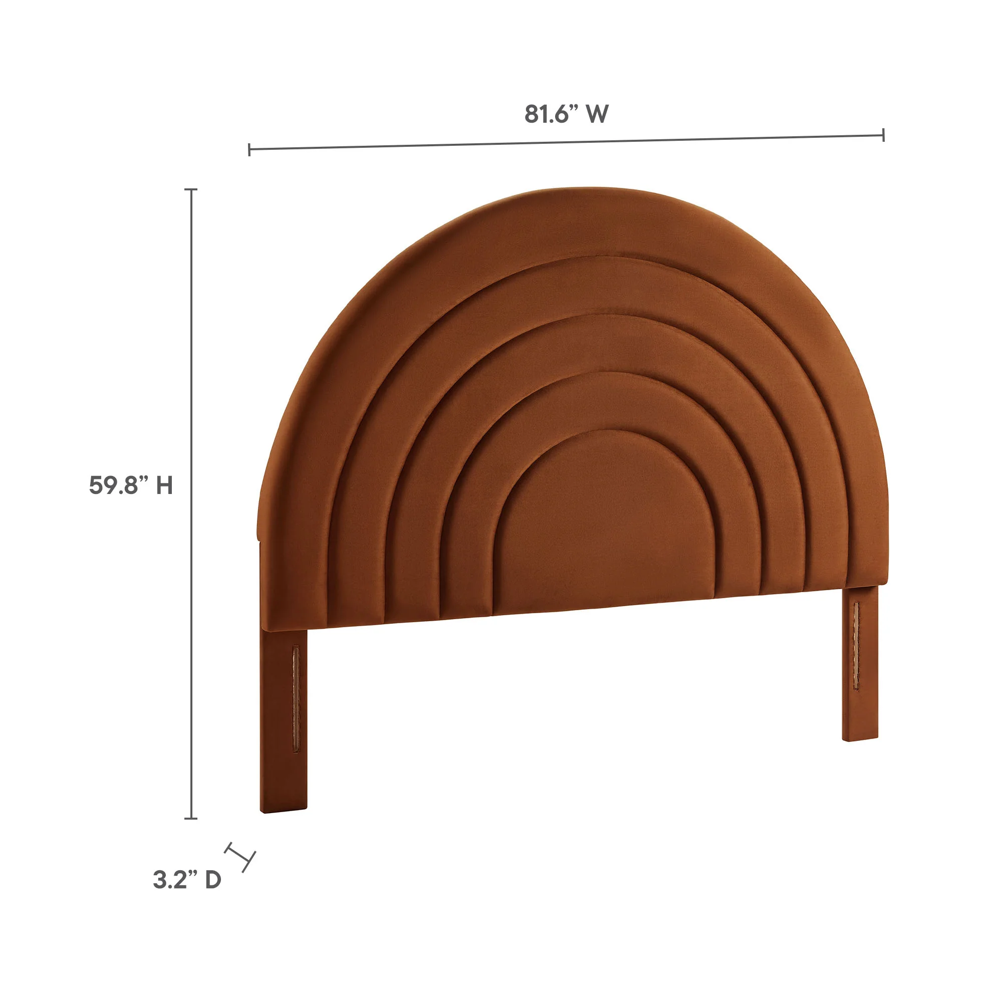 Solana Arched Performance Velvet King Headboard by Modway - Image 35
