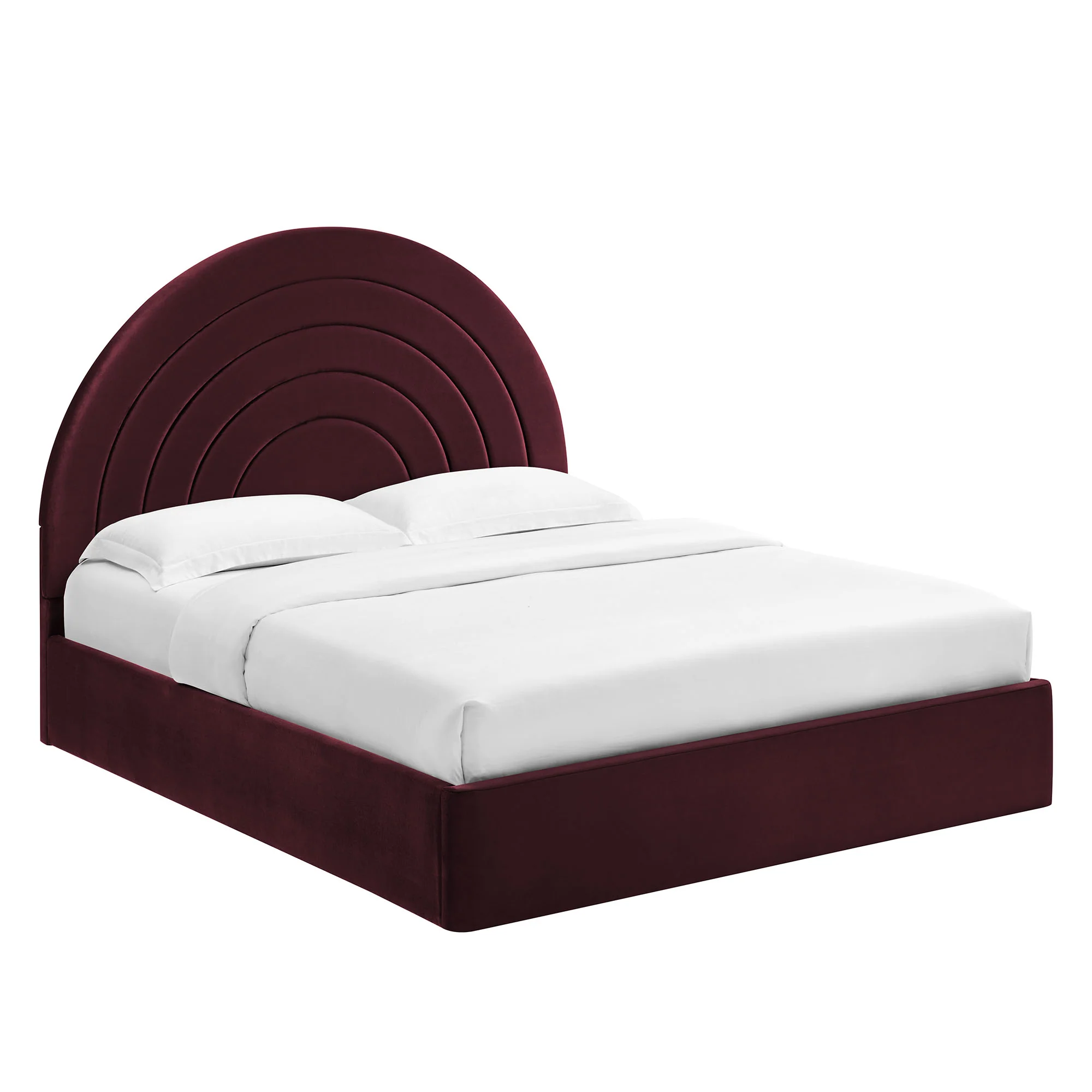 Solana Arched Performance Velvet King Platform Bed by Modway - Image 28