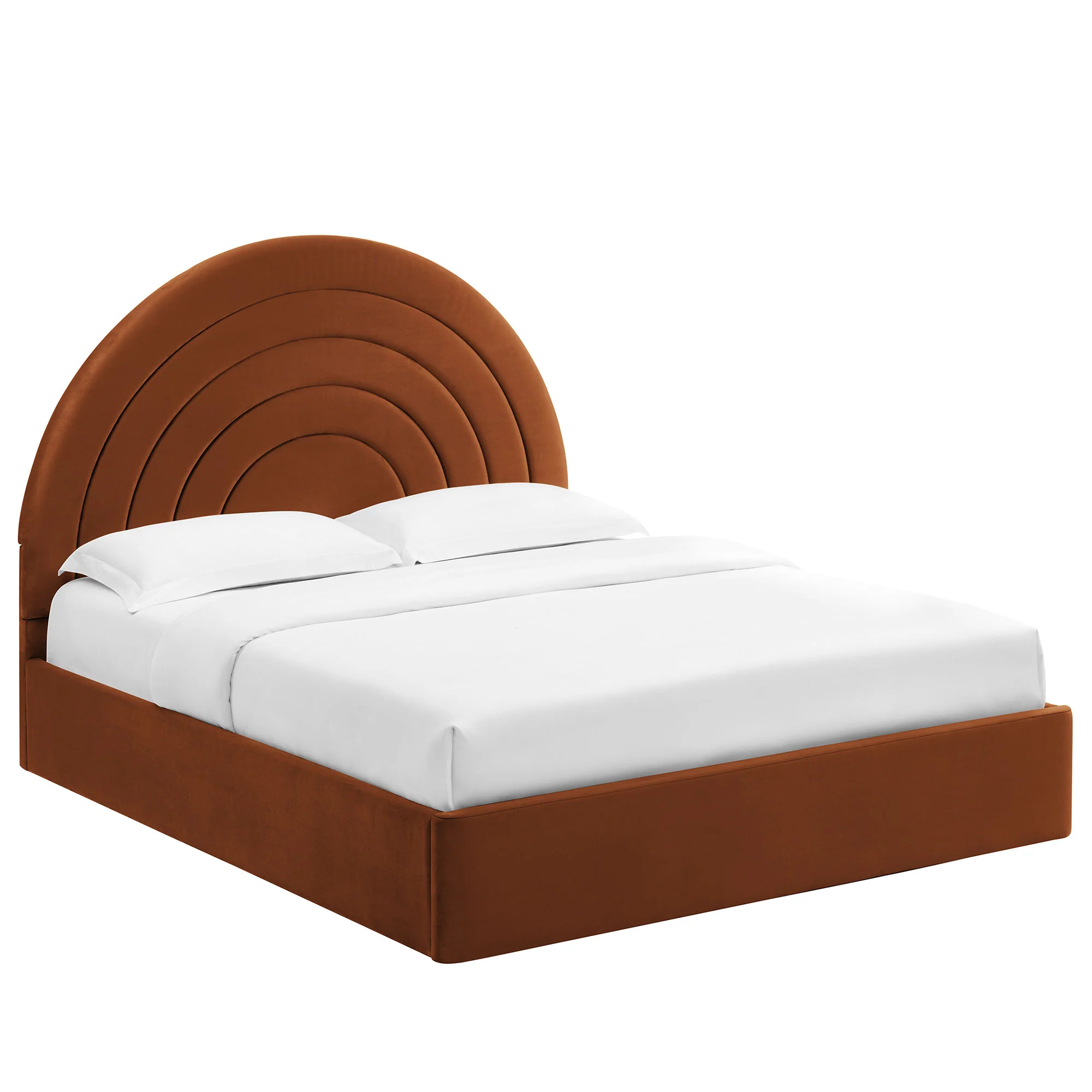 Solana Arched Performance Velvet King Platform Bed by Modway - Image 37