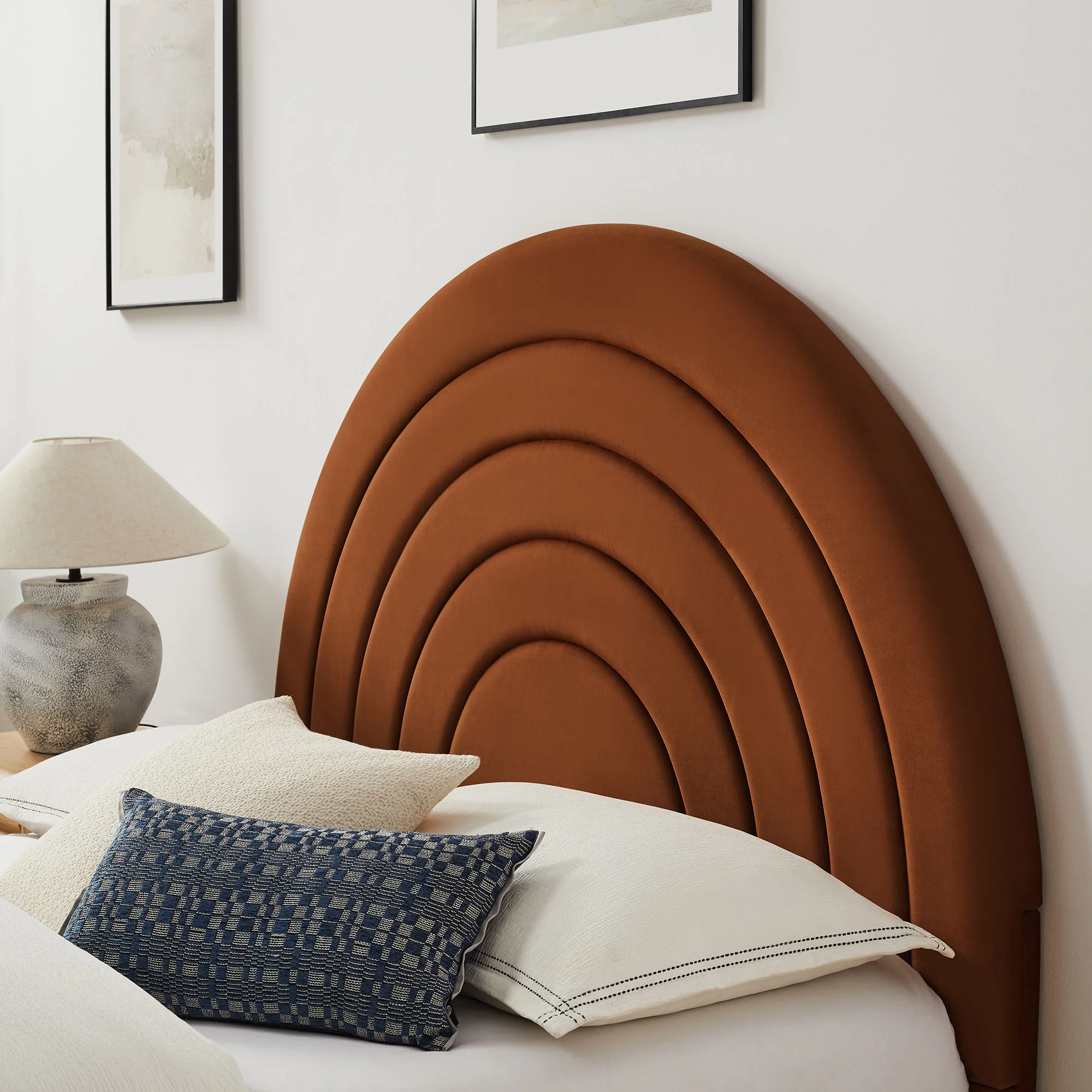 Solana Arched Performance Velvet King Platform Bed by Modway - Image 42