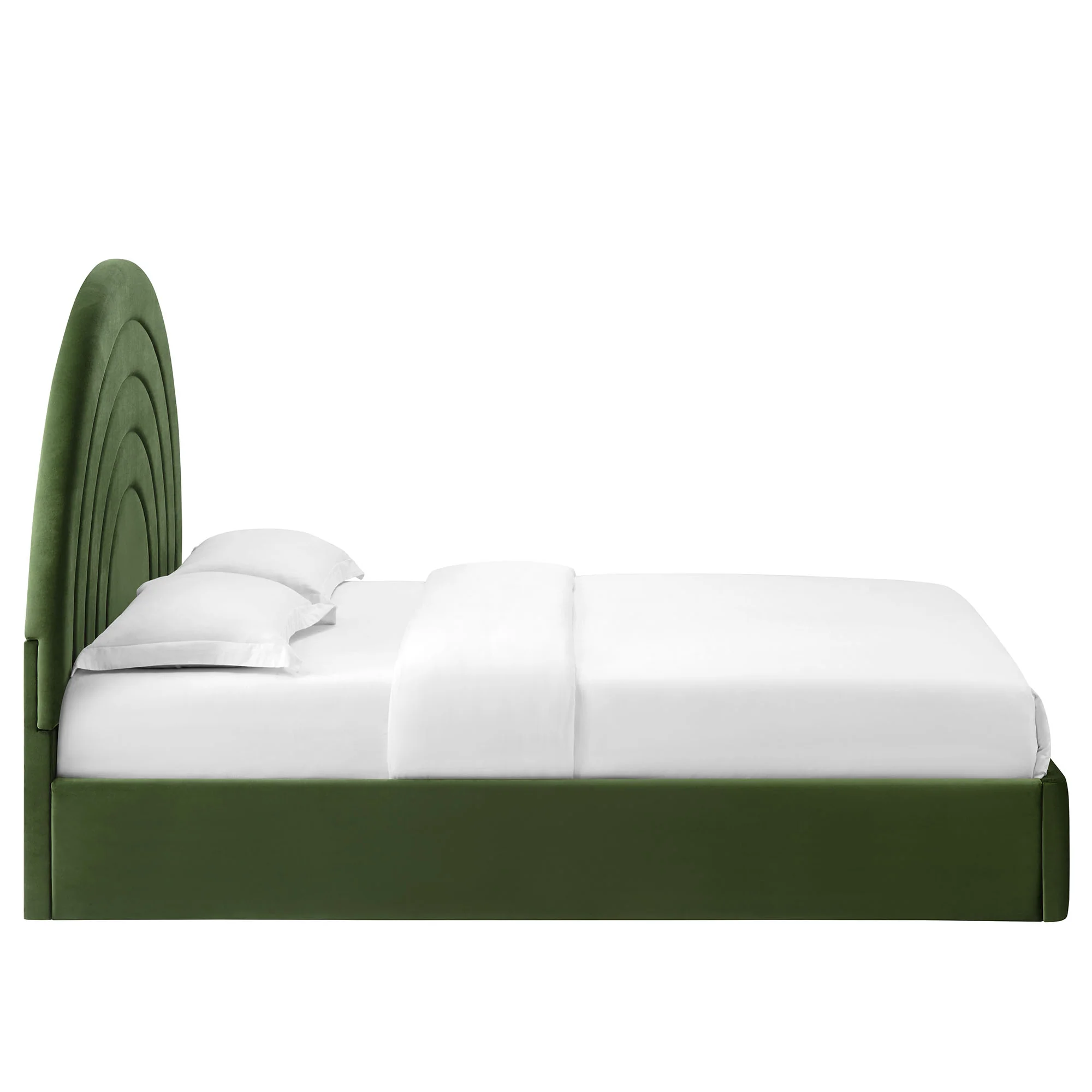 Solana Arched Performance Velvet Queen Platform Bed by Modway - Image 21