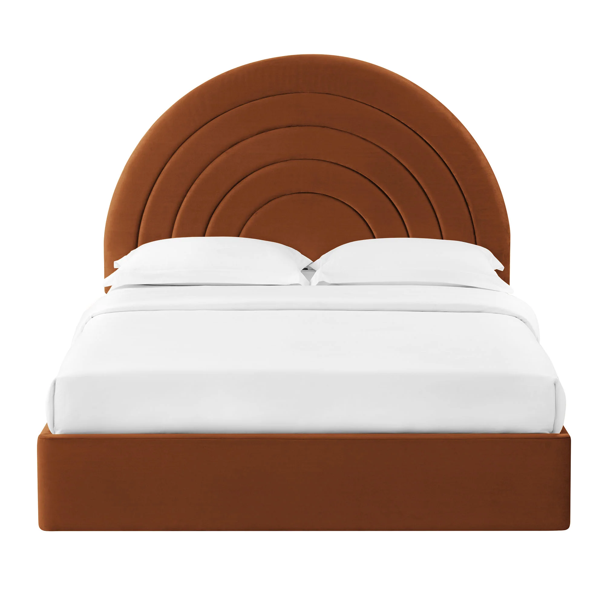 Solana Arched Performance Velvet Queen Platform Bed by Modway - Image 40