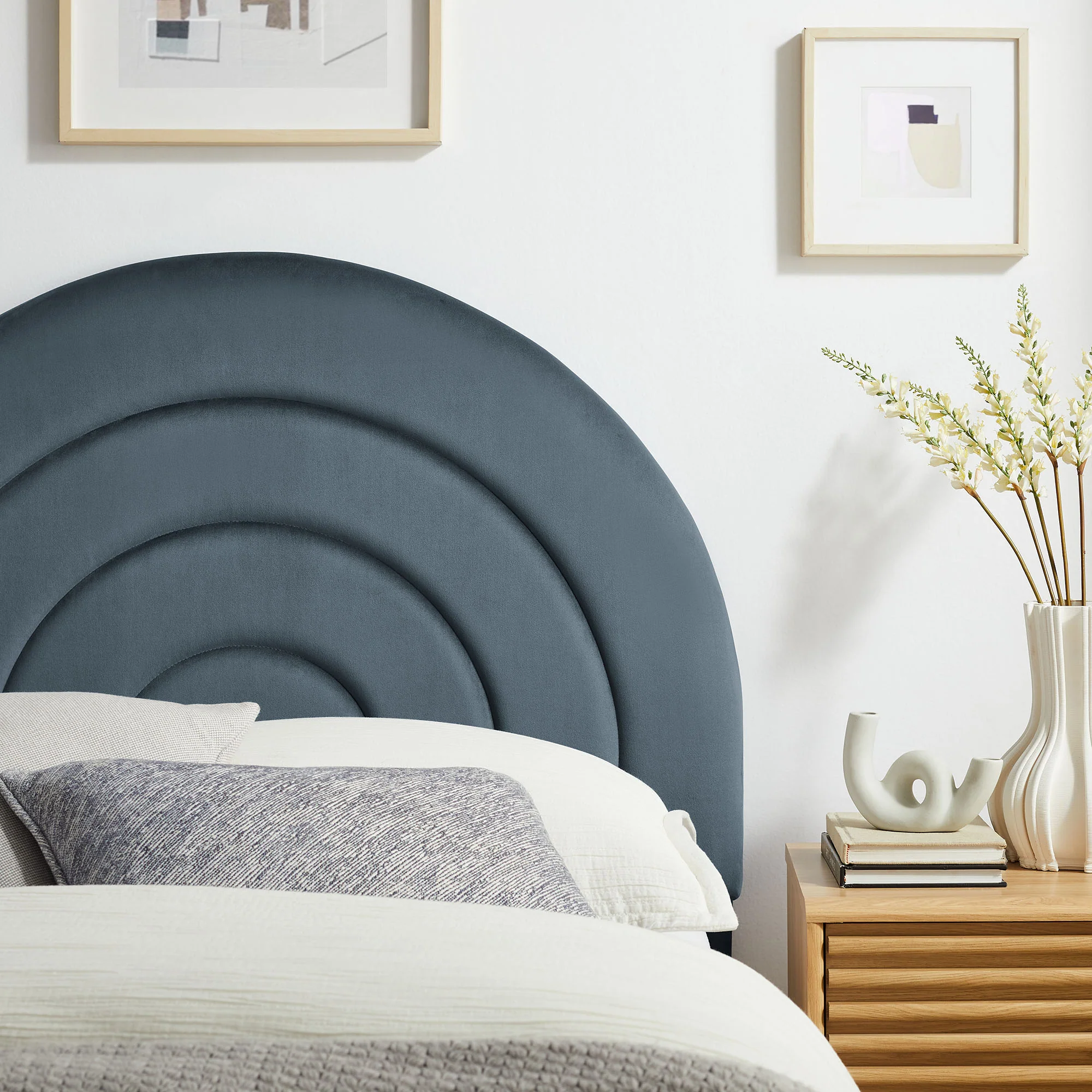Solana Arched Performance Velvet Twin Headboard by Modway - Image 11