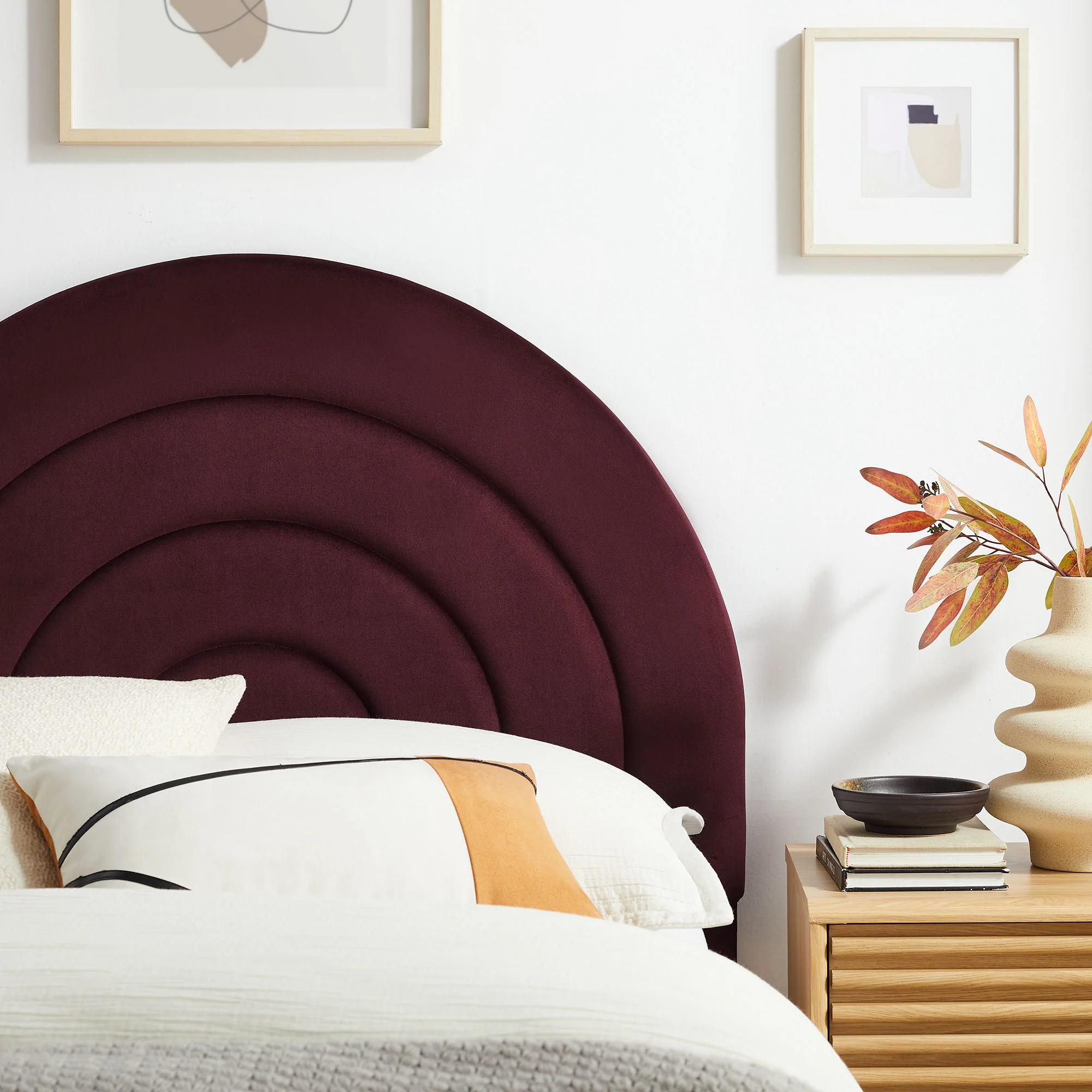 Solana Arched Performance Velvet Twin Headboard by Modway - Image 25