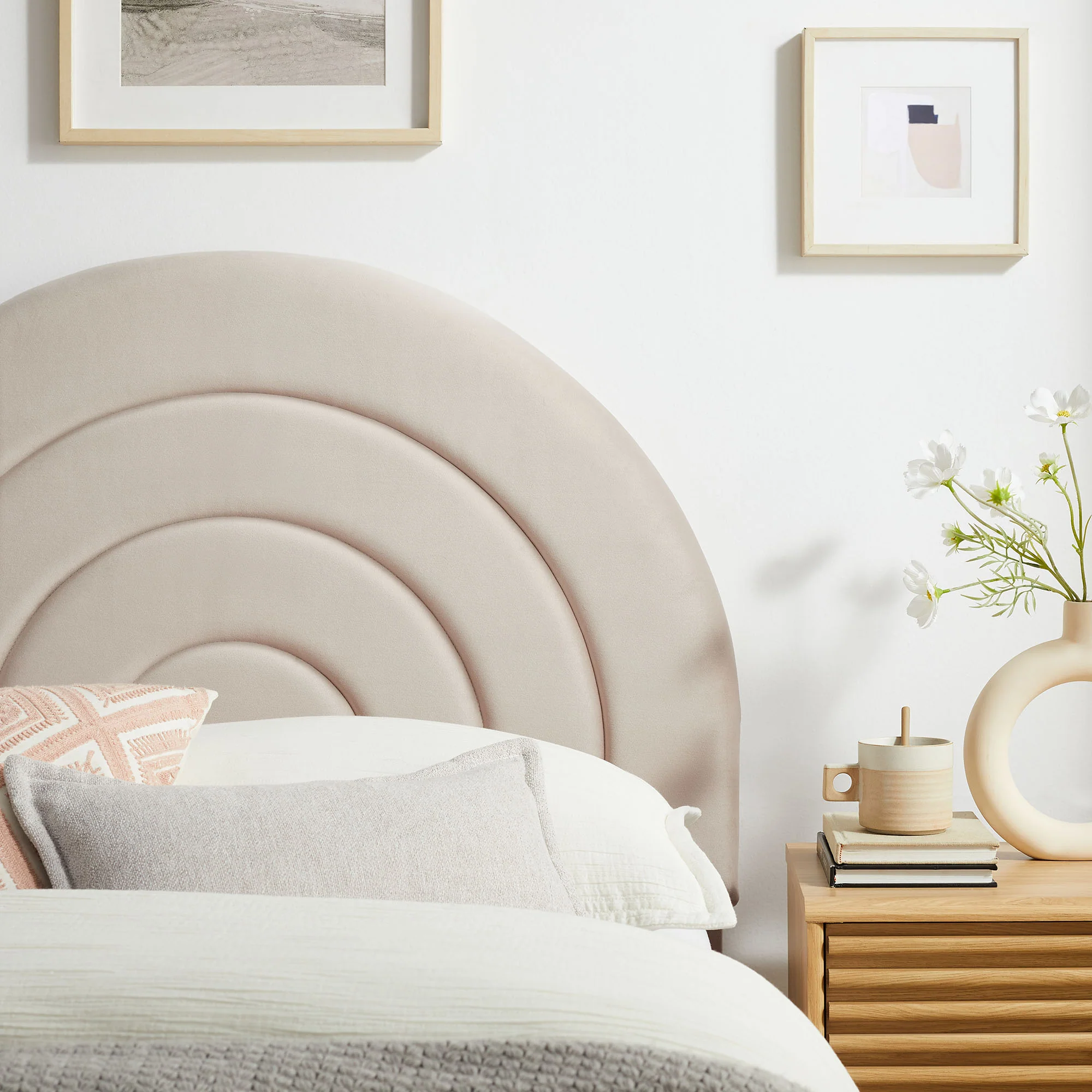 Solana Arched Performance Velvet Twin Headboard by Modway - Image 5