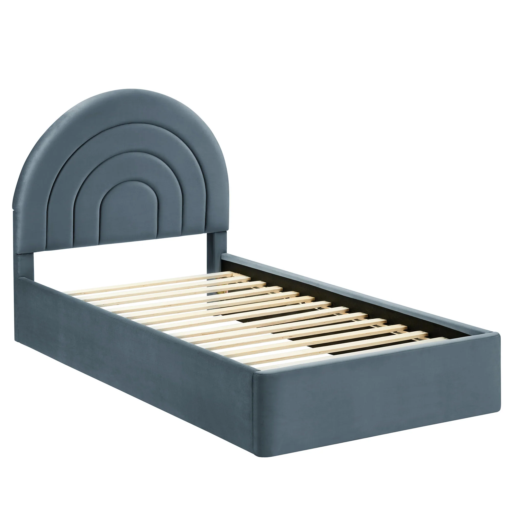Solana Arched Performance Velvet Twin Platform Bed by Modway - Image 11
