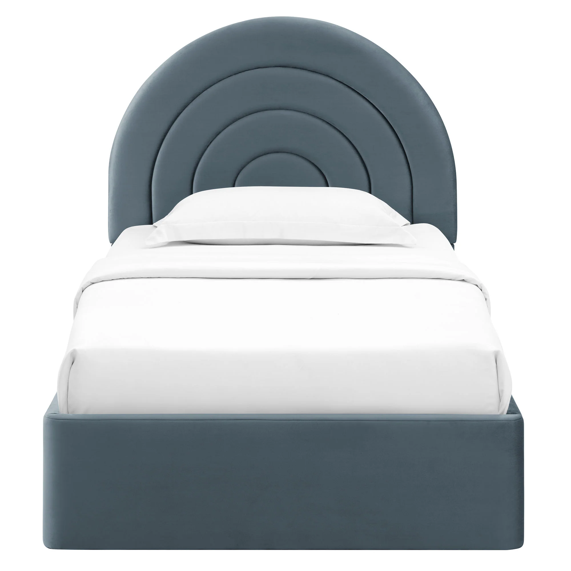 Solana Arched Performance Velvet Twin Platform Bed by Modway - Image 13
