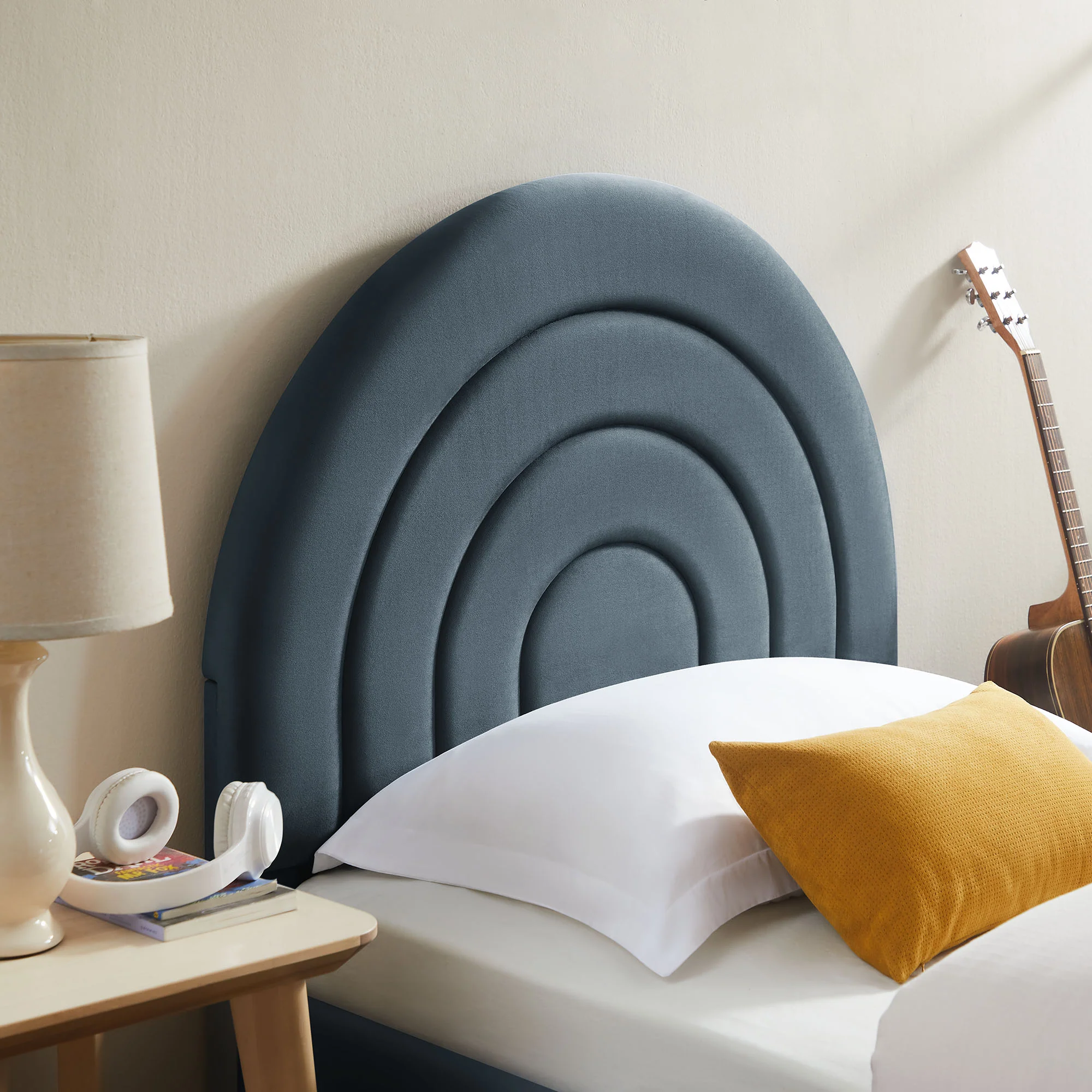 Solana Arched Performance Velvet Twin Platform Bed by Modway - Image 15