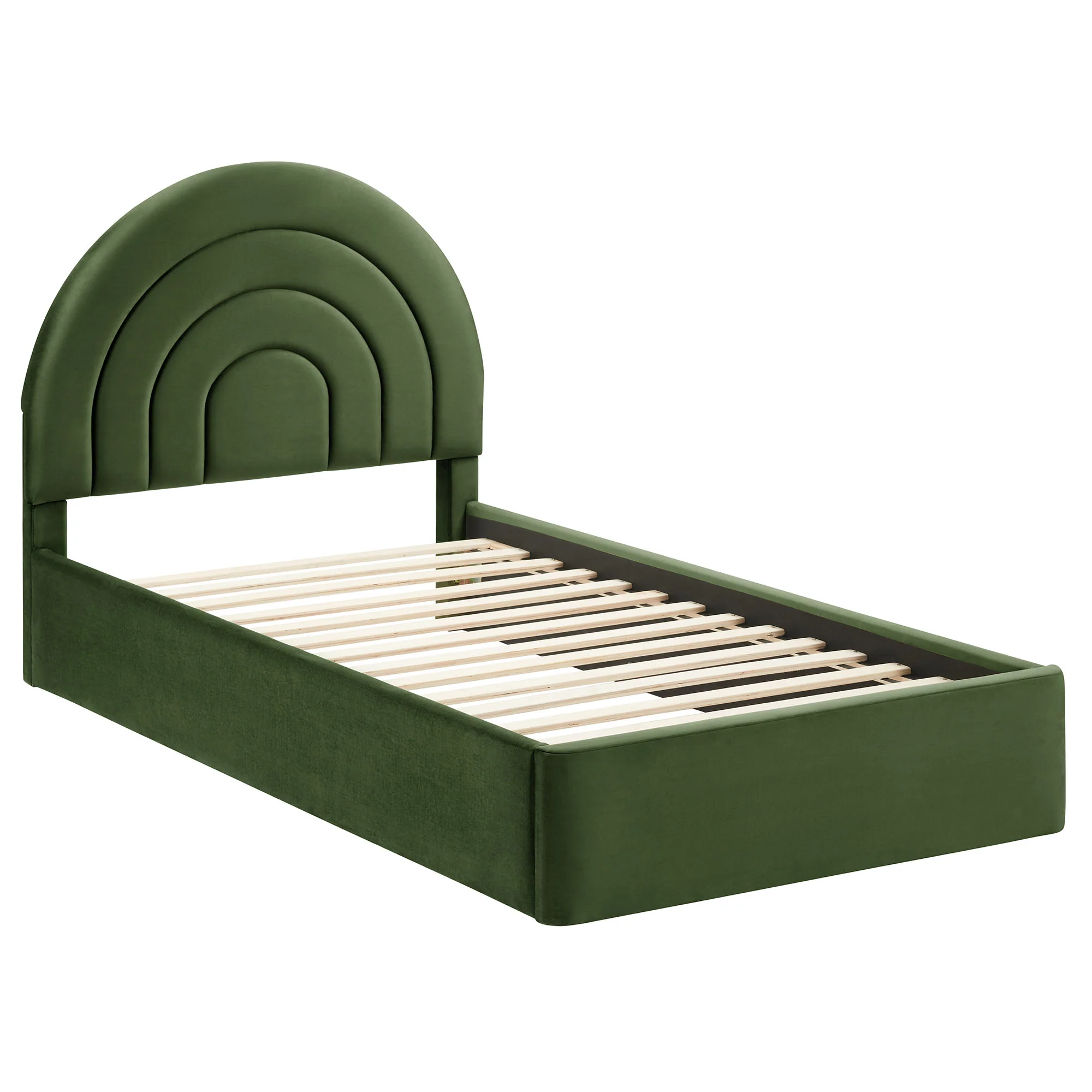 Solana Arched Performance Velvet Twin Platform Bed by Modway - Image 20
