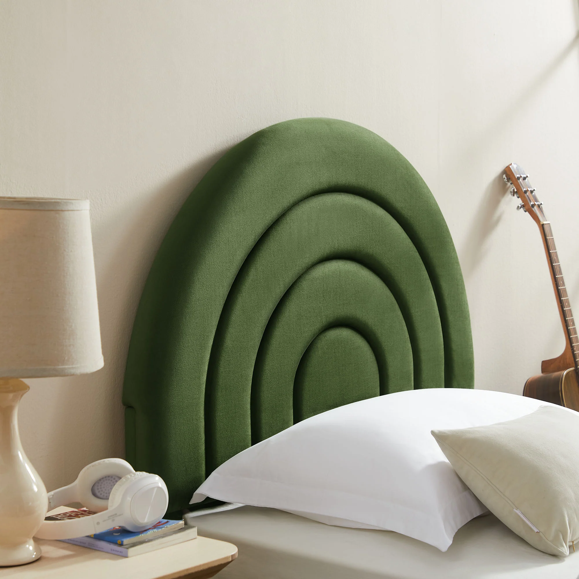 Solana Arched Performance Velvet Twin Platform Bed by Modway - Image 24