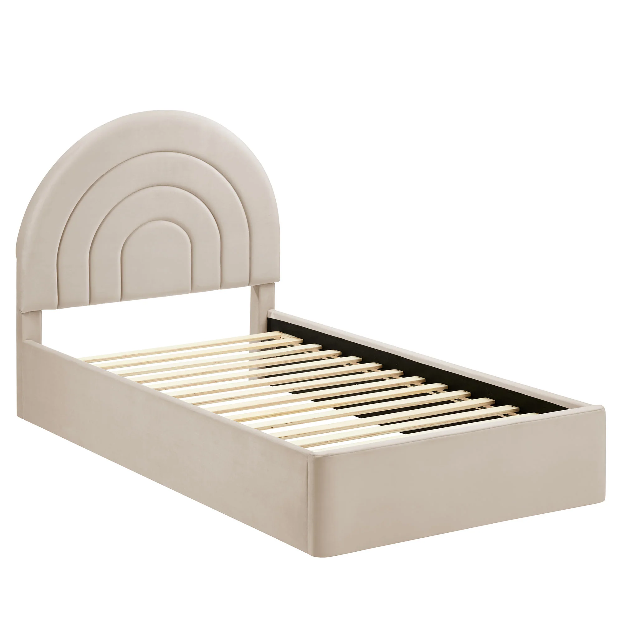 Solana Arched Performance Velvet Twin Platform Bed by Modway - Image 3