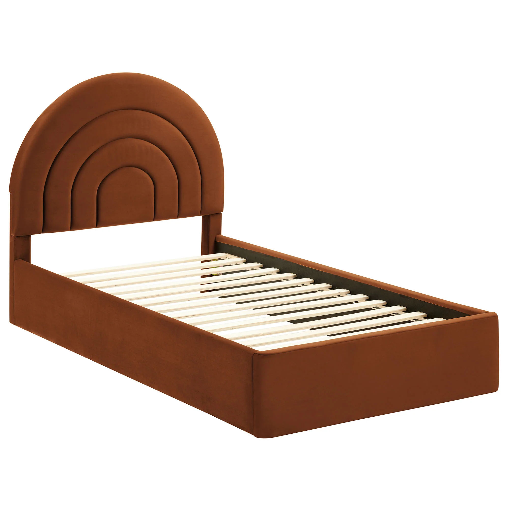 Solana Arched Performance Velvet Twin Platform Bed by Modway - Image 38