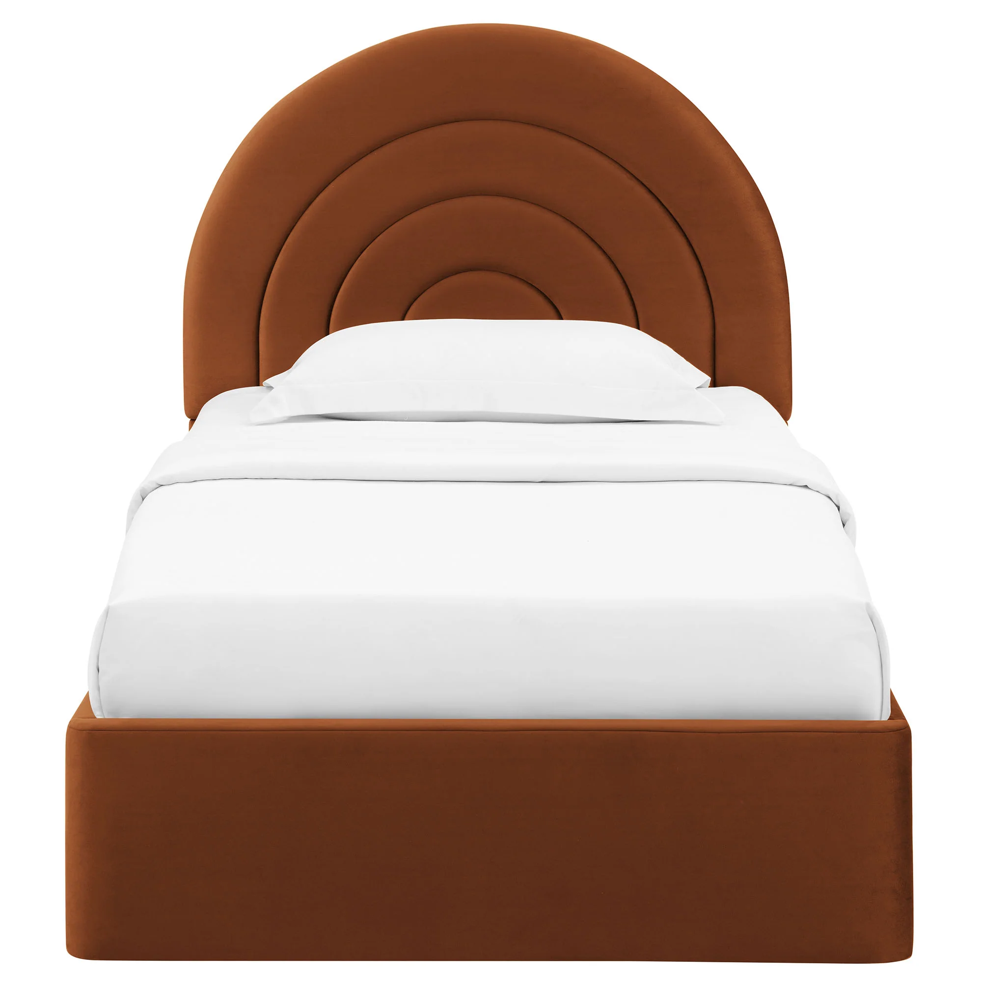 Solana Arched Performance Velvet Twin Platform Bed by Modway - Image 40