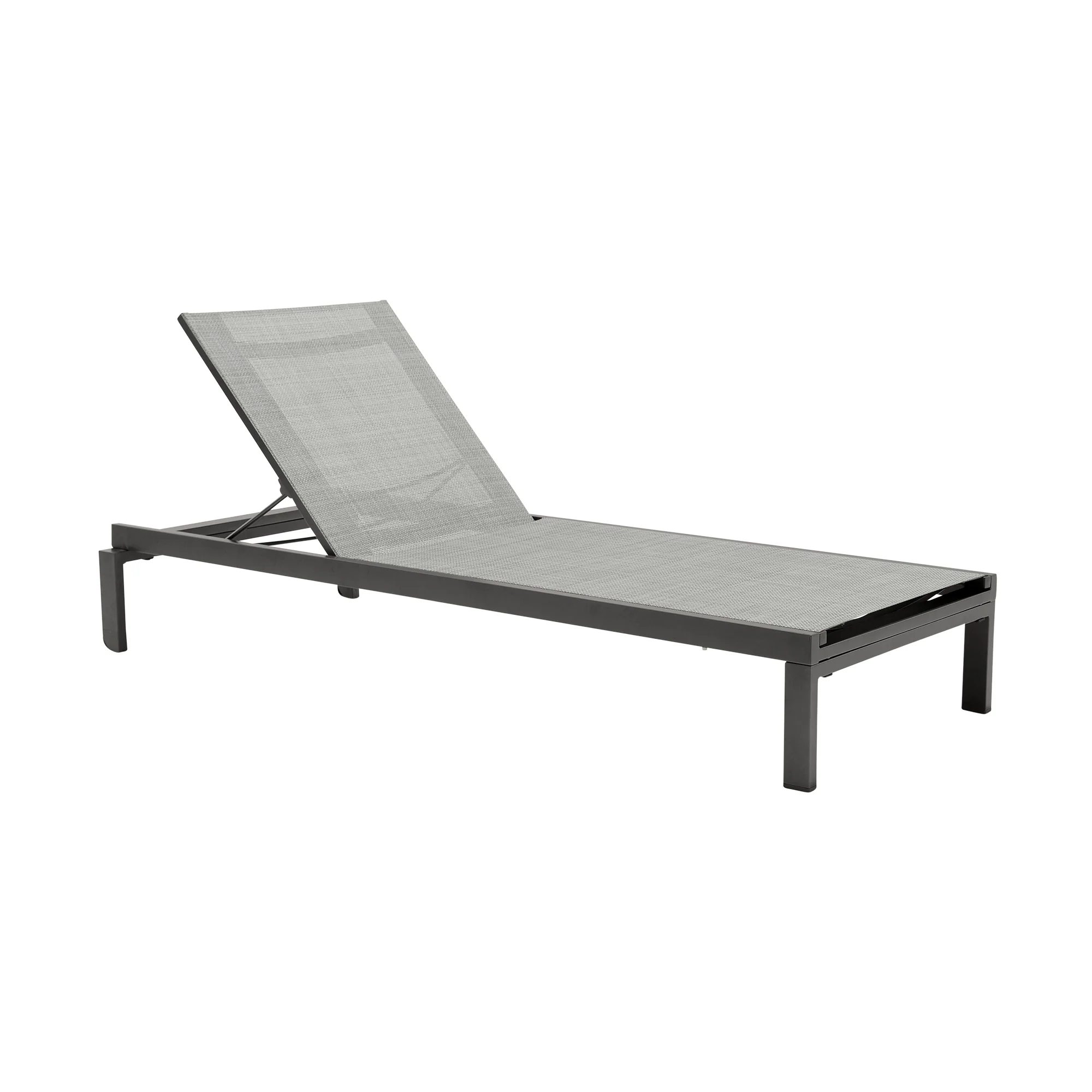Solana Outdoor Dark Grey Aluminum Stacking Chaise Lounge Chair Set of 2 By Armen Living - Image 3