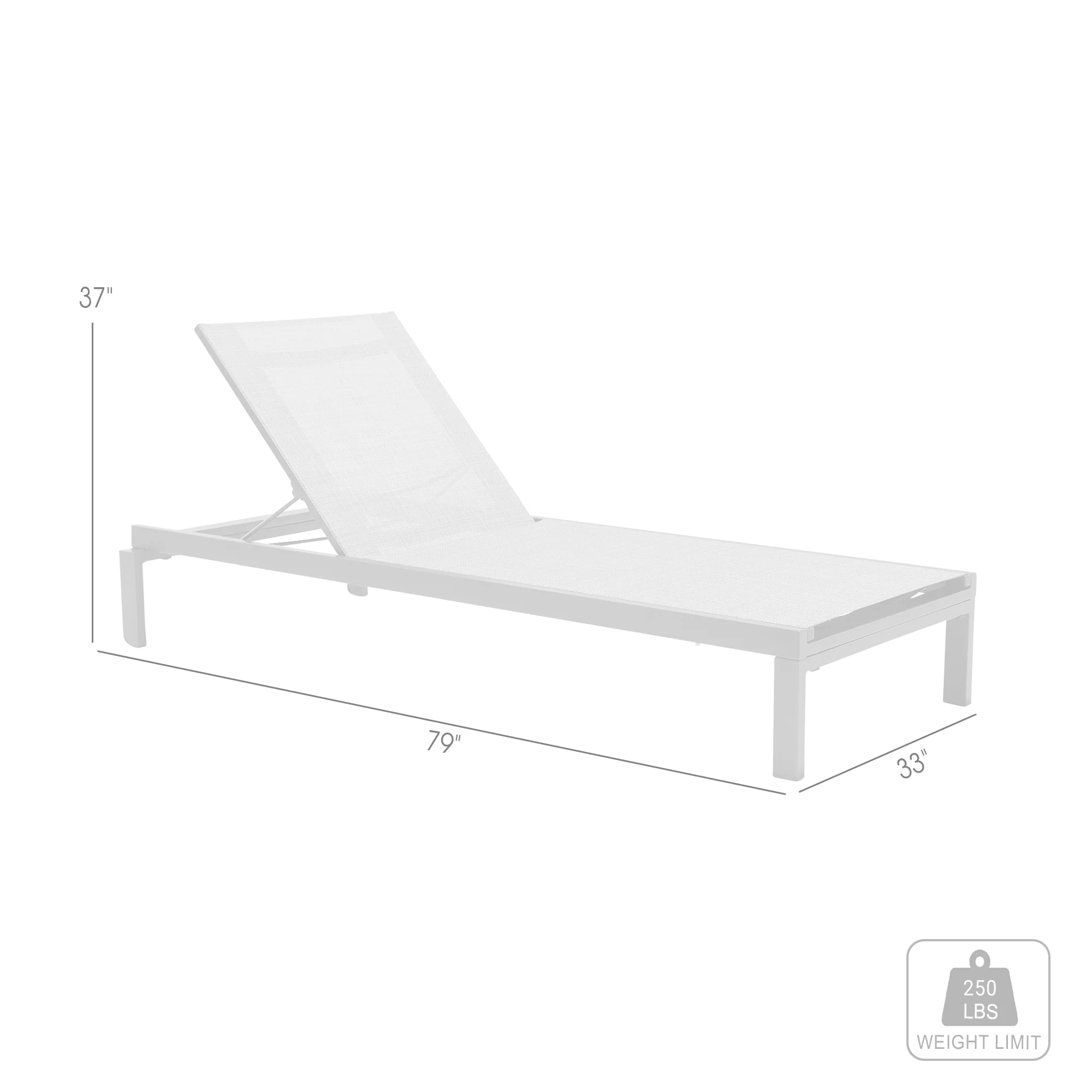 Solana Outdoor Dark Grey Aluminum Stacking Chaise Lounge Chair Set of 2 By Armen Living - Image 8