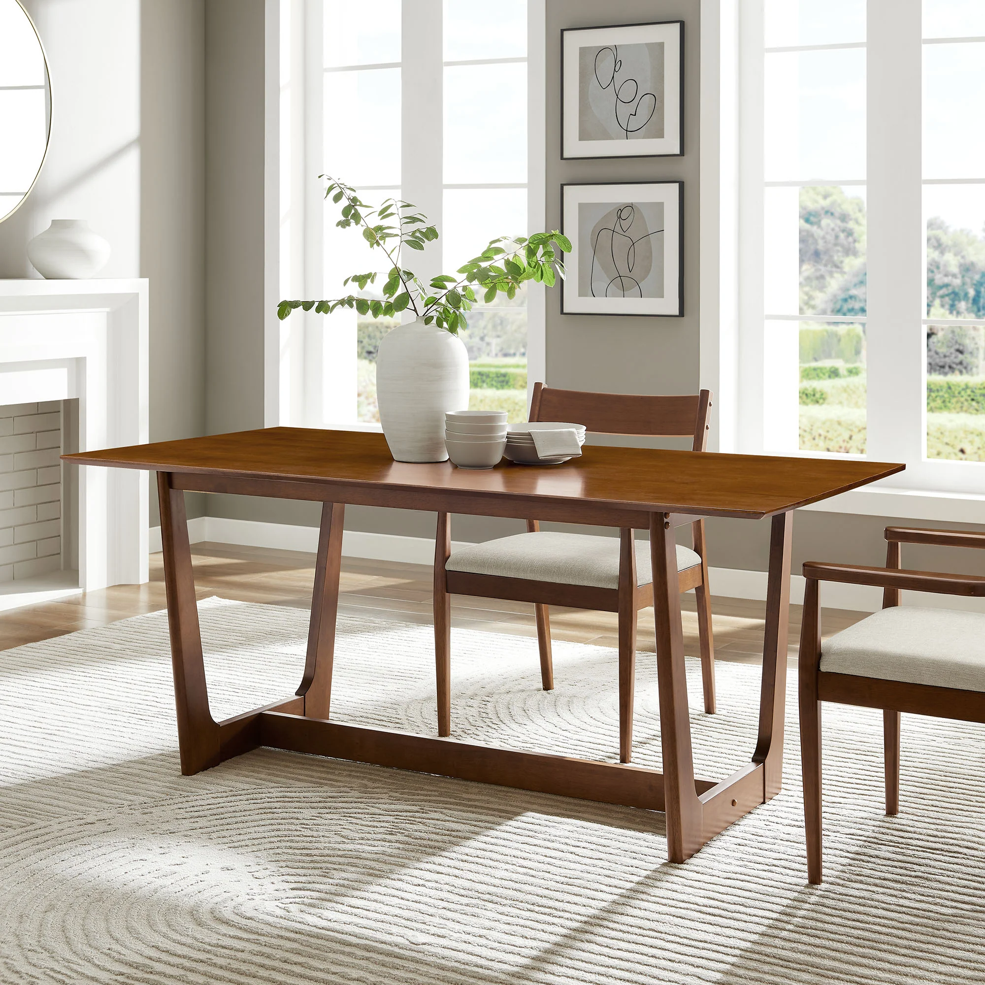 Solara 71" Rectangle Wood Dining Table by Modway - Image 16