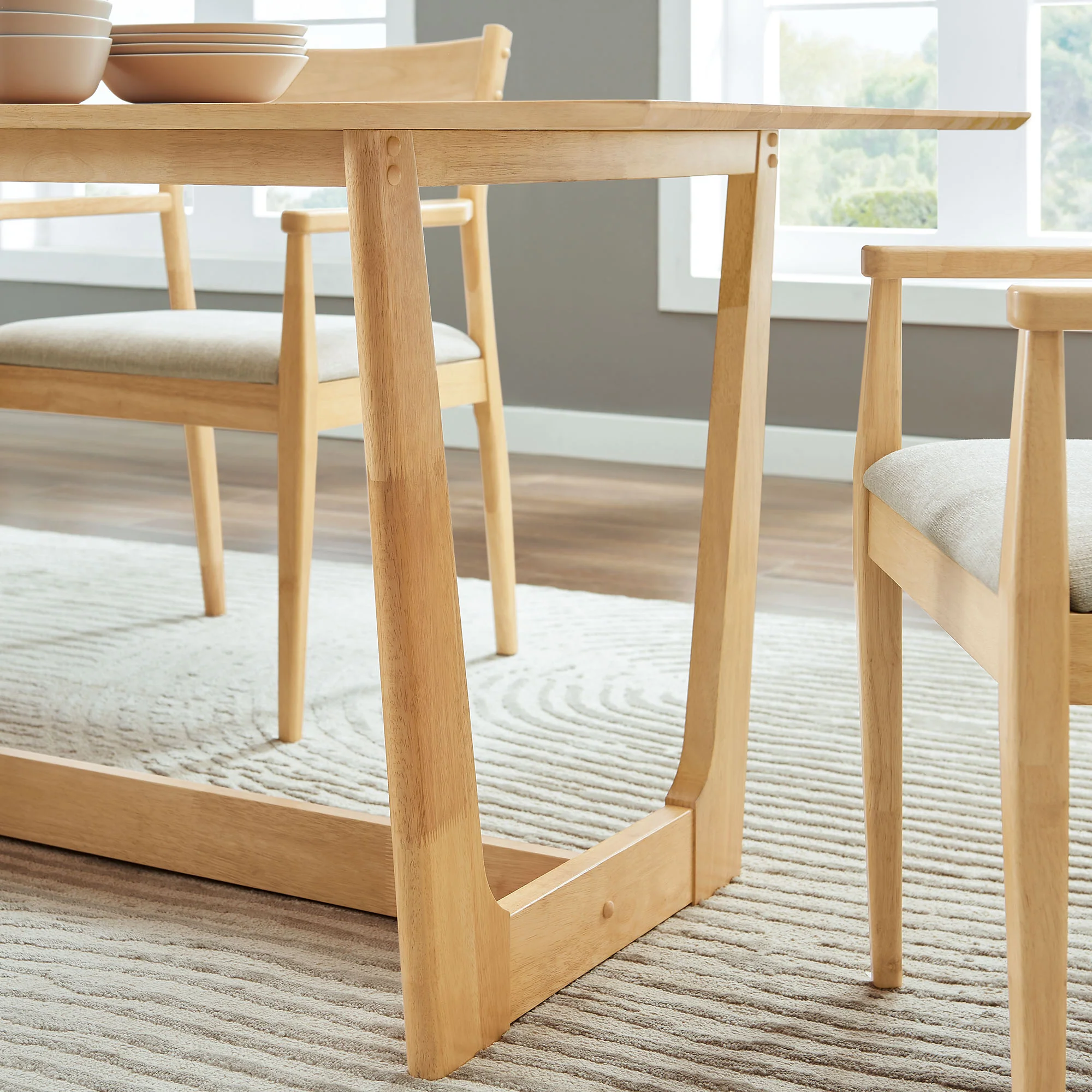 Solara 71" Rectangle Wood Dining Table by Modway - Image 7