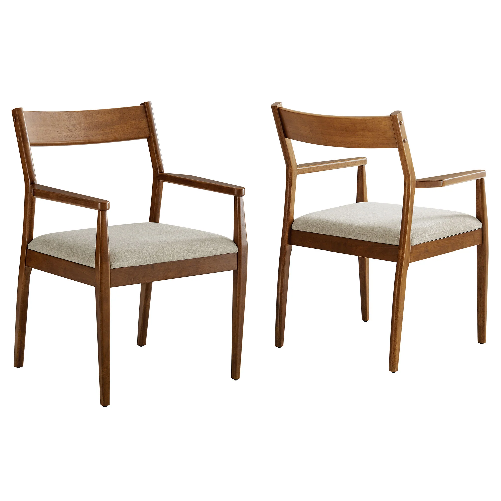 Solara Fabric Wood Dining Armchairs Set of 2 by Modway - Image 11