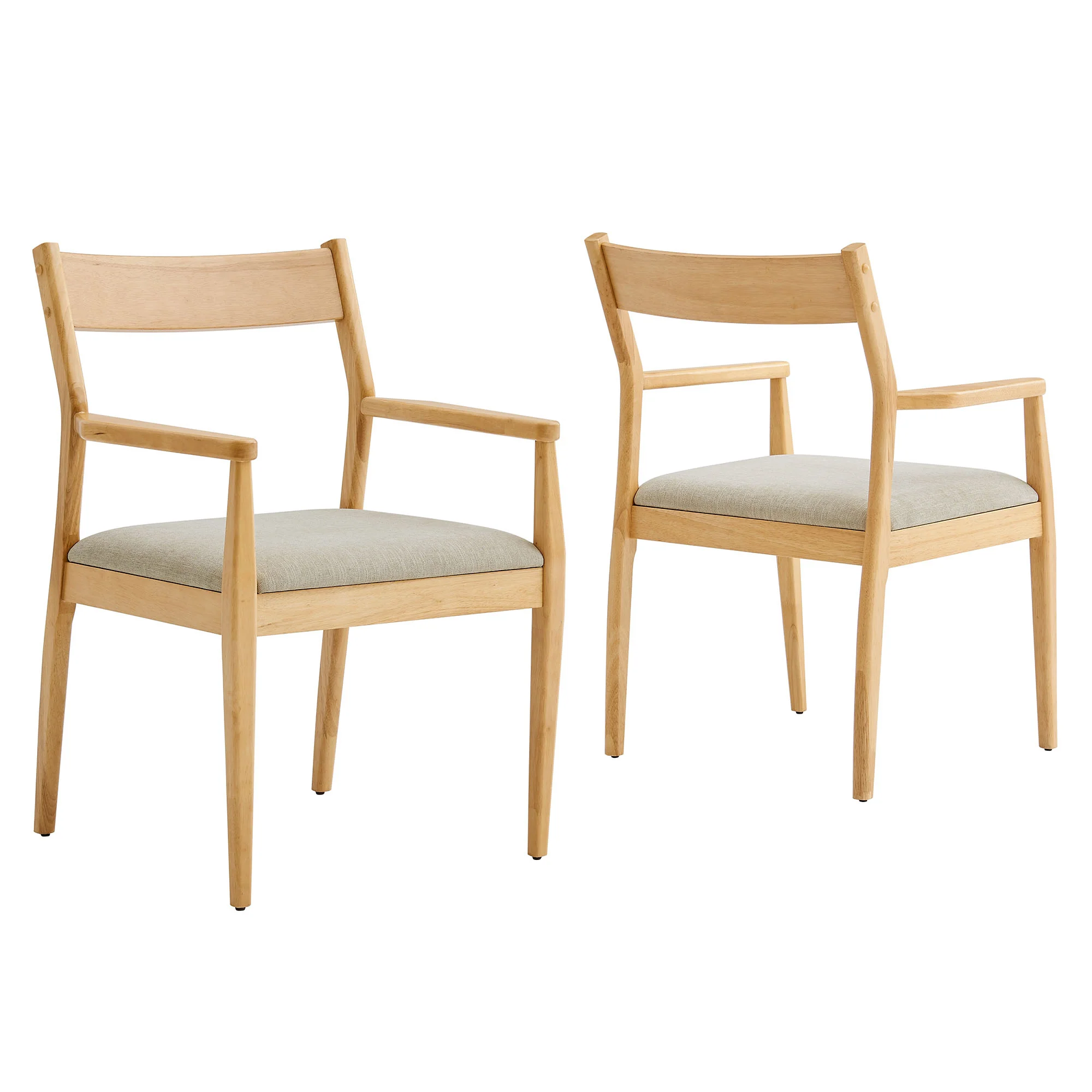 Solara Fabric Wood Dining Armchairs Set of 2 by Modway - Image 2