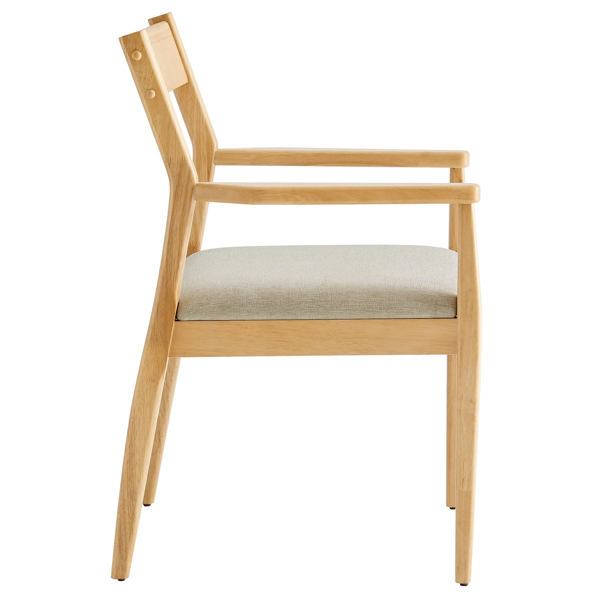 Solara Fabric Wood Dining Armchairs Set of 2 by Modway - Image 4