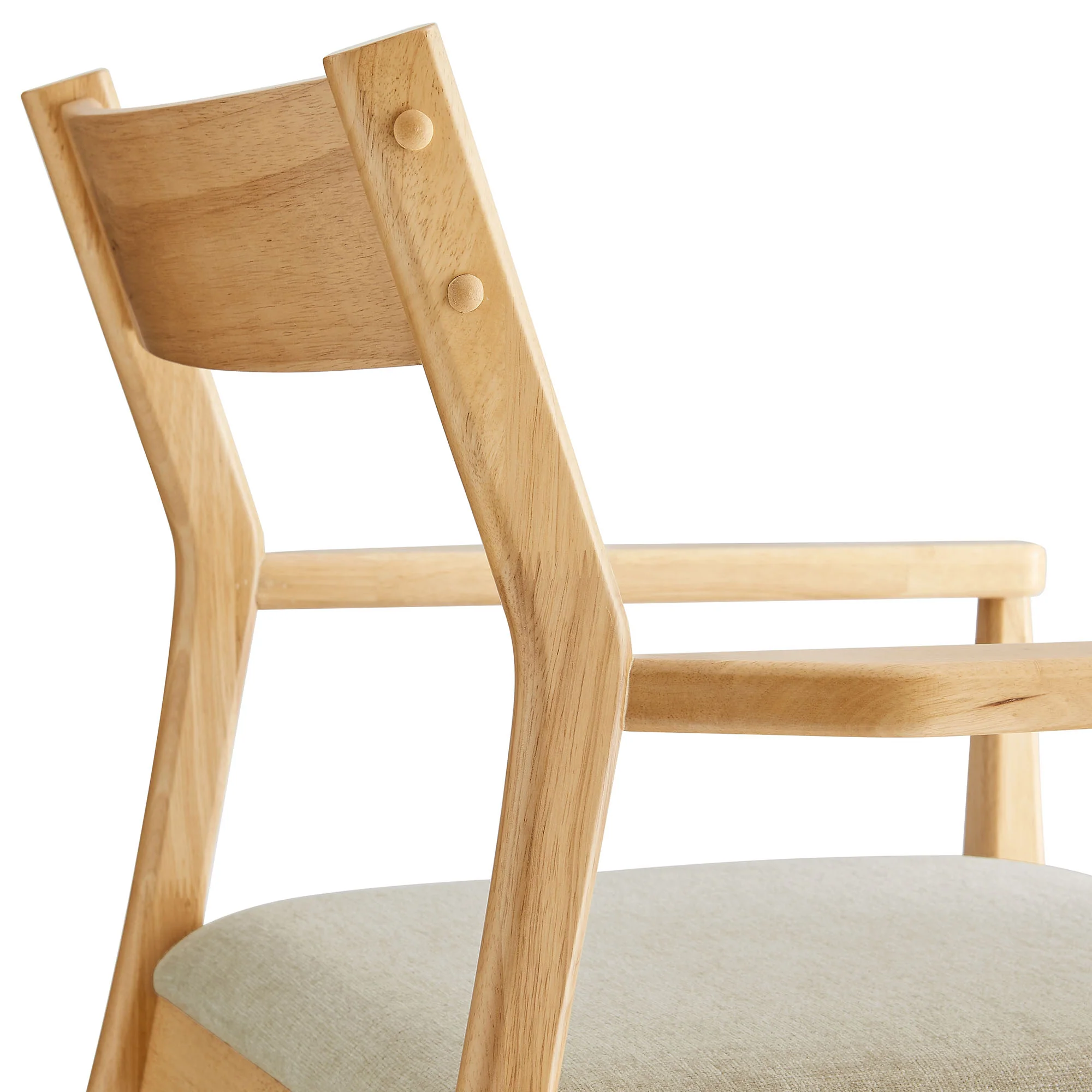 Solara Fabric Wood Dining Armchairs Set of 2 by Modway - Image 7