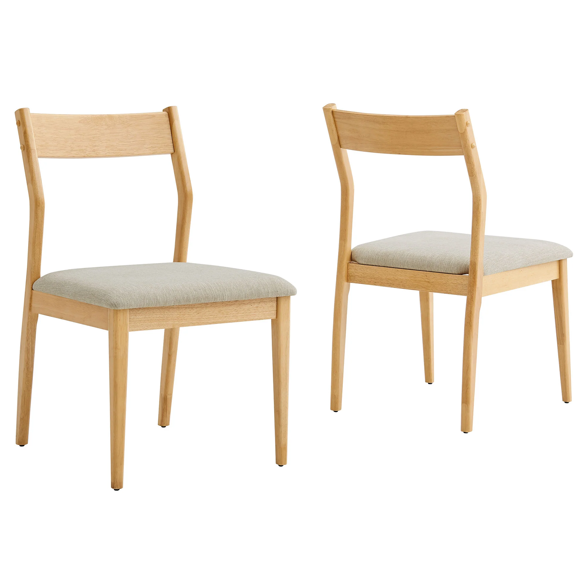 Solara Fabric Wood Dining Side Chairs Set of 2 by Modway - Image 2